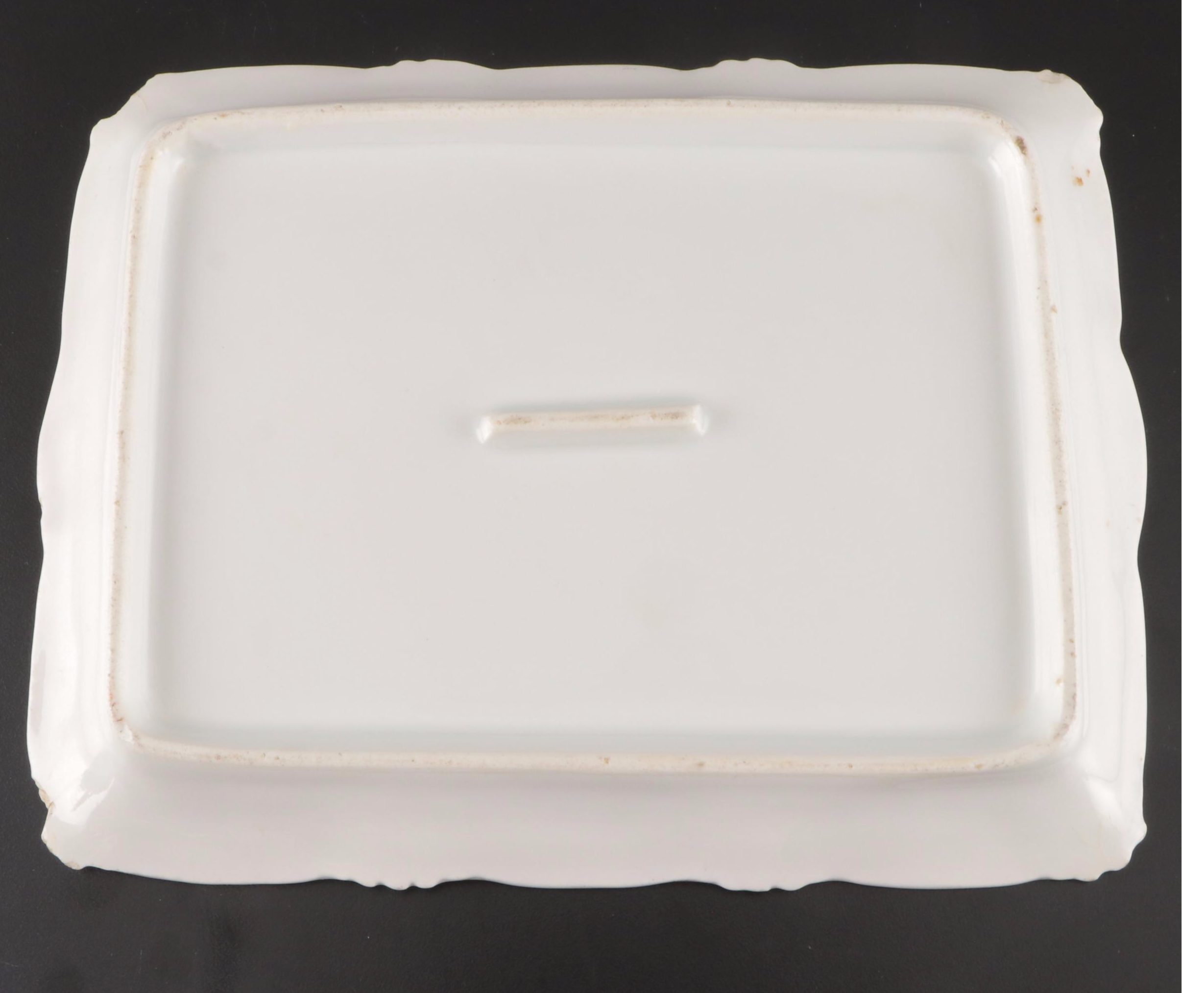 Gilt Porcelain Cheese Keeper with Other Home Décor