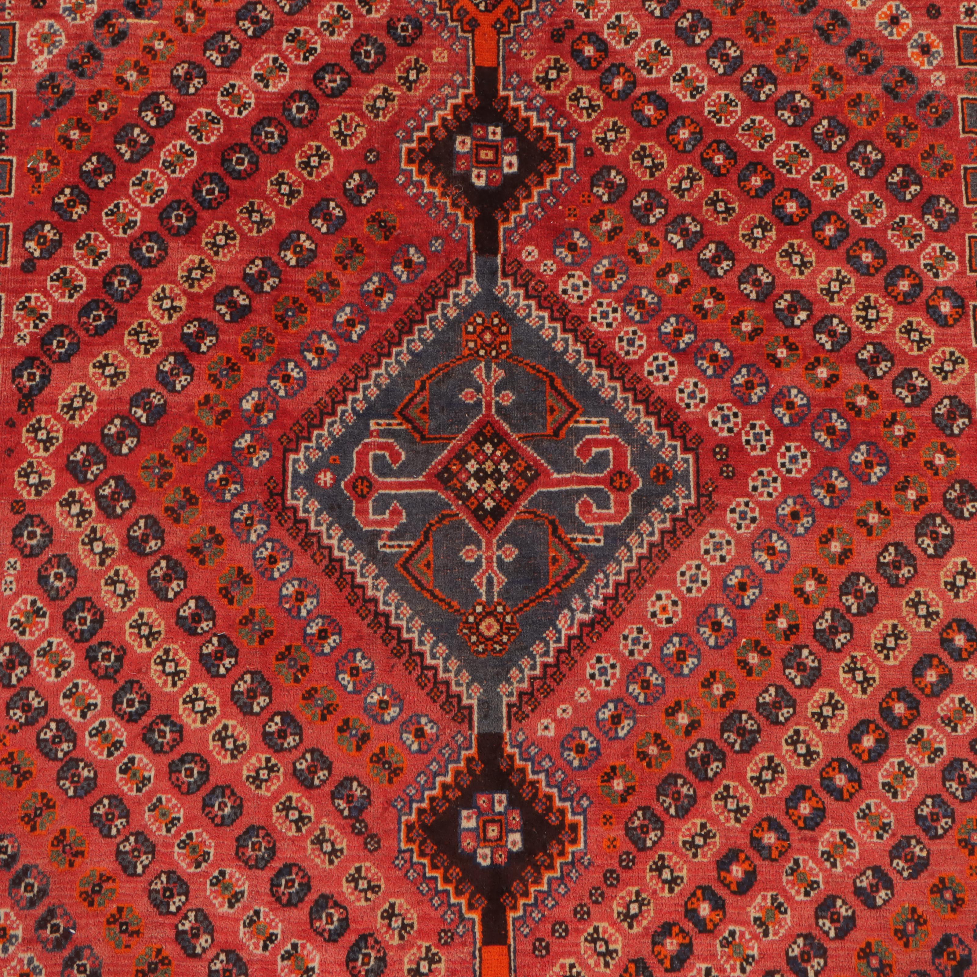 5' x 9'2 Hand-Knotted Persian Qashqai Area Rug