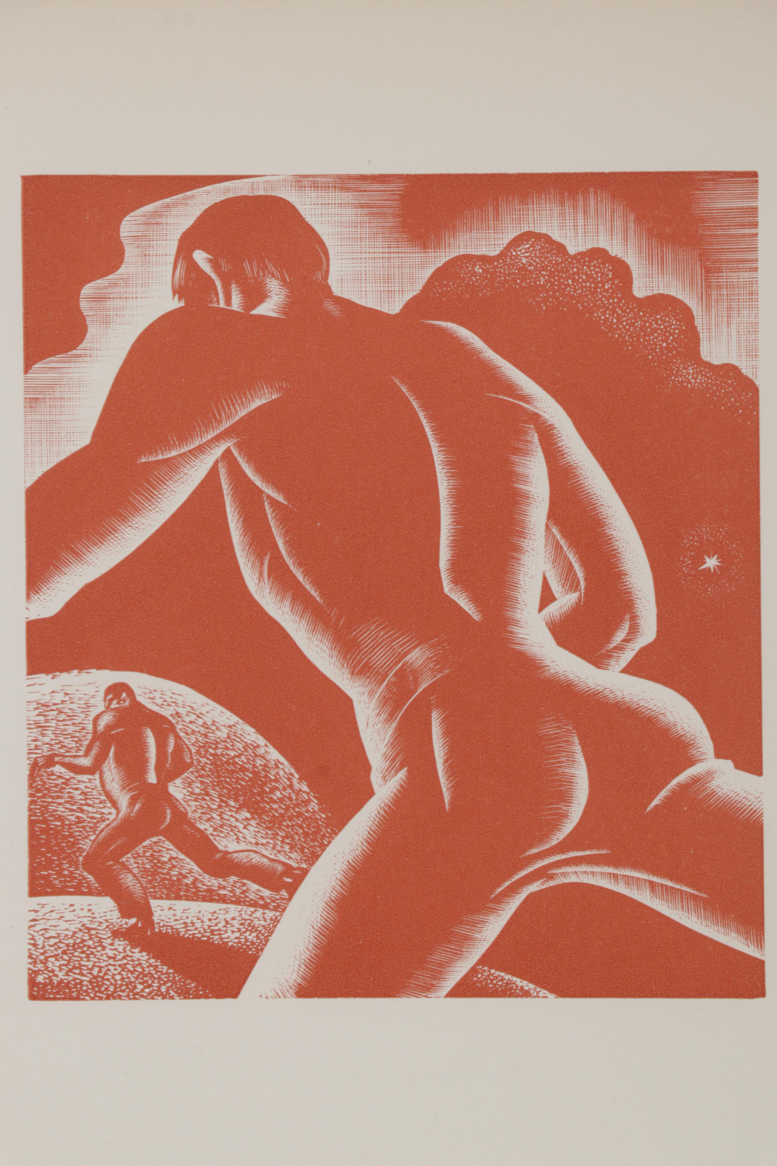 Lynd Ward Art Deco Woodcut From "Wild Pilgrimage," 1932