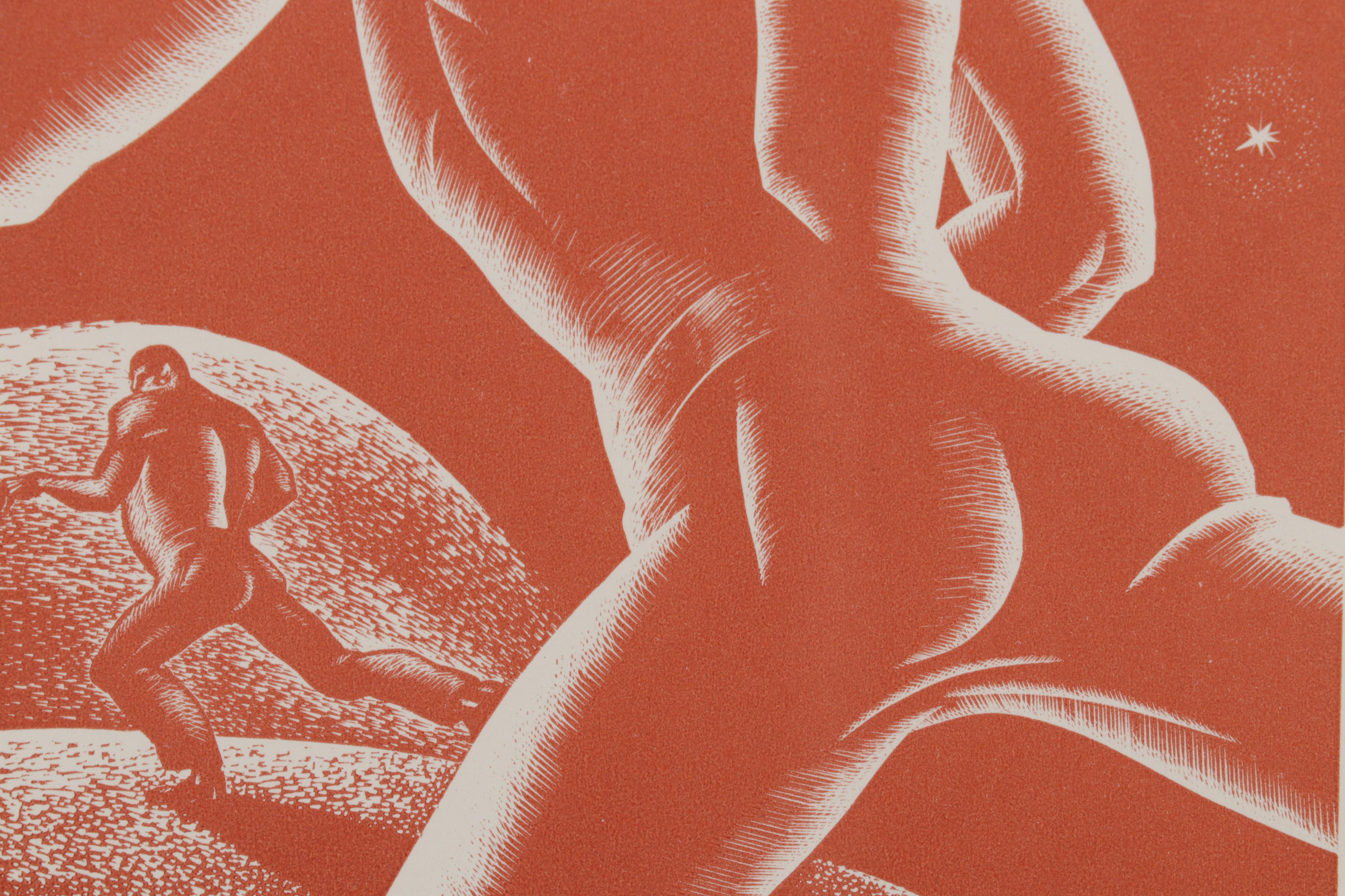 Lynd Ward Art Deco Woodcut From "Wild Pilgrimage," 1932