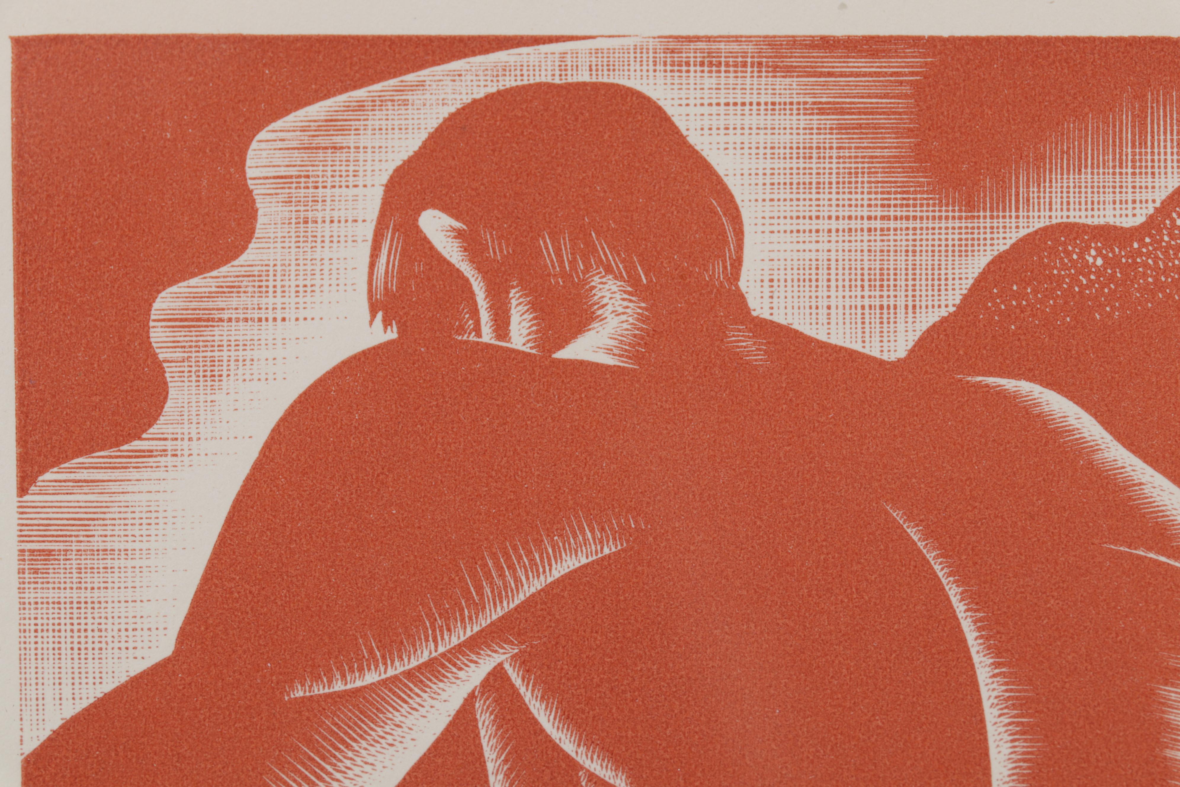 Lynd Ward Art Deco Woodcut From "Wild Pilgrimage," 1932