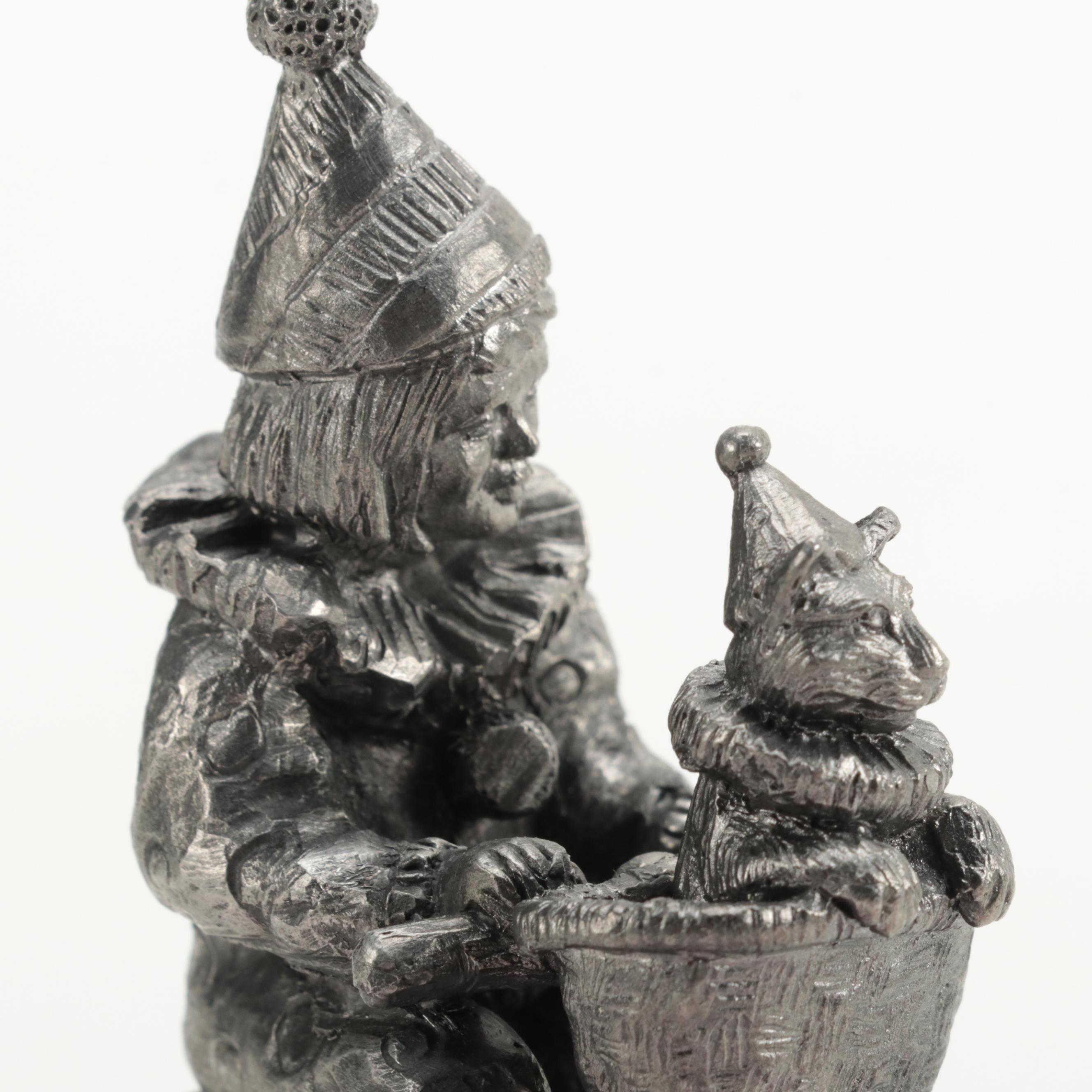 Michael A. Ricker Pewter Figurines "Marjorie", "Gary", and "Wendi"