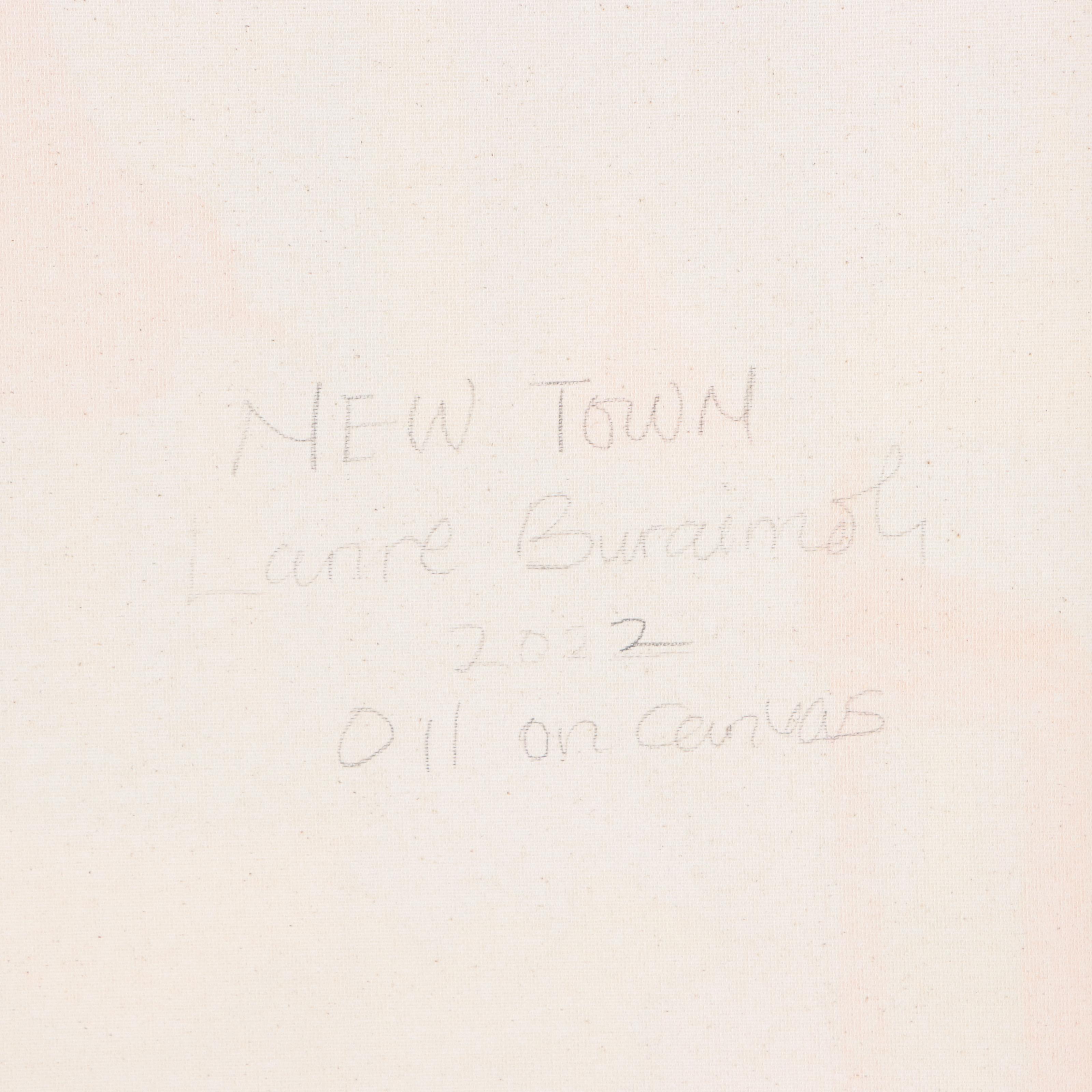 Lanre Buraimoh Oil Painting "New Town," 2022