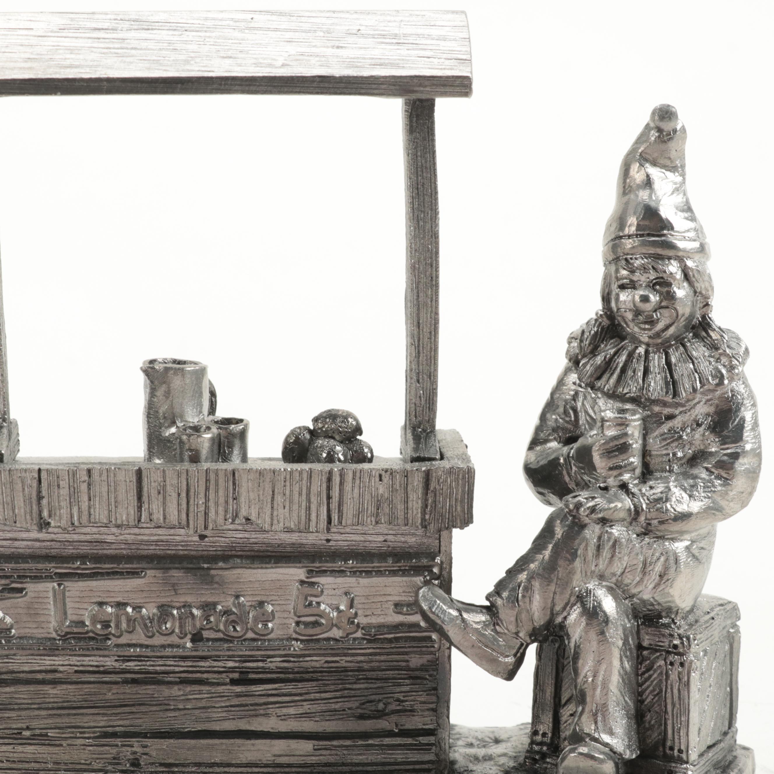 Michael A. Ricker Pewter Figurines "Marjorie", "Gary", and "Wendi"