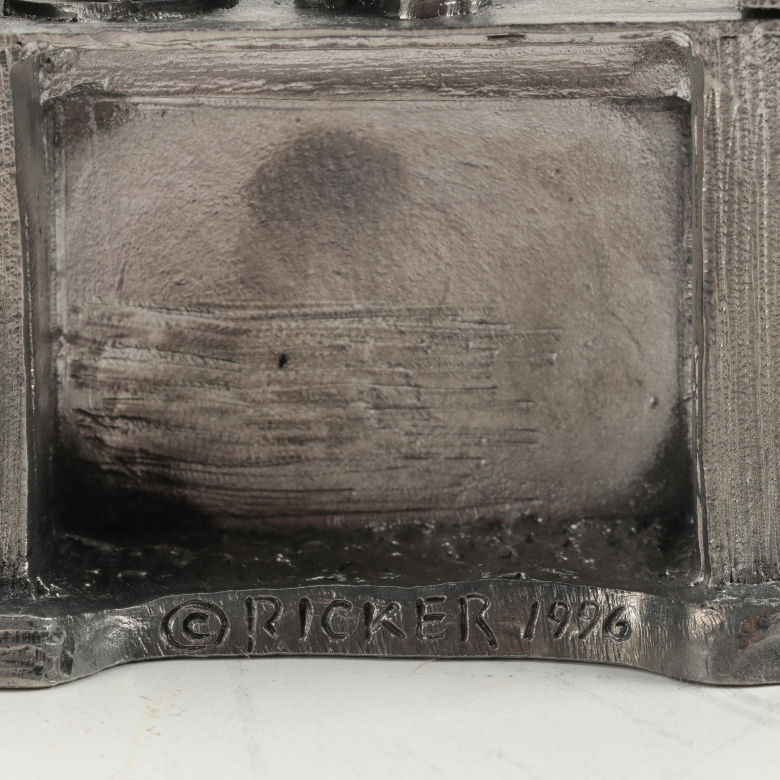 Michael A. Ricker Pewter Figurines "Marjorie", "Gary", and "Wendi"