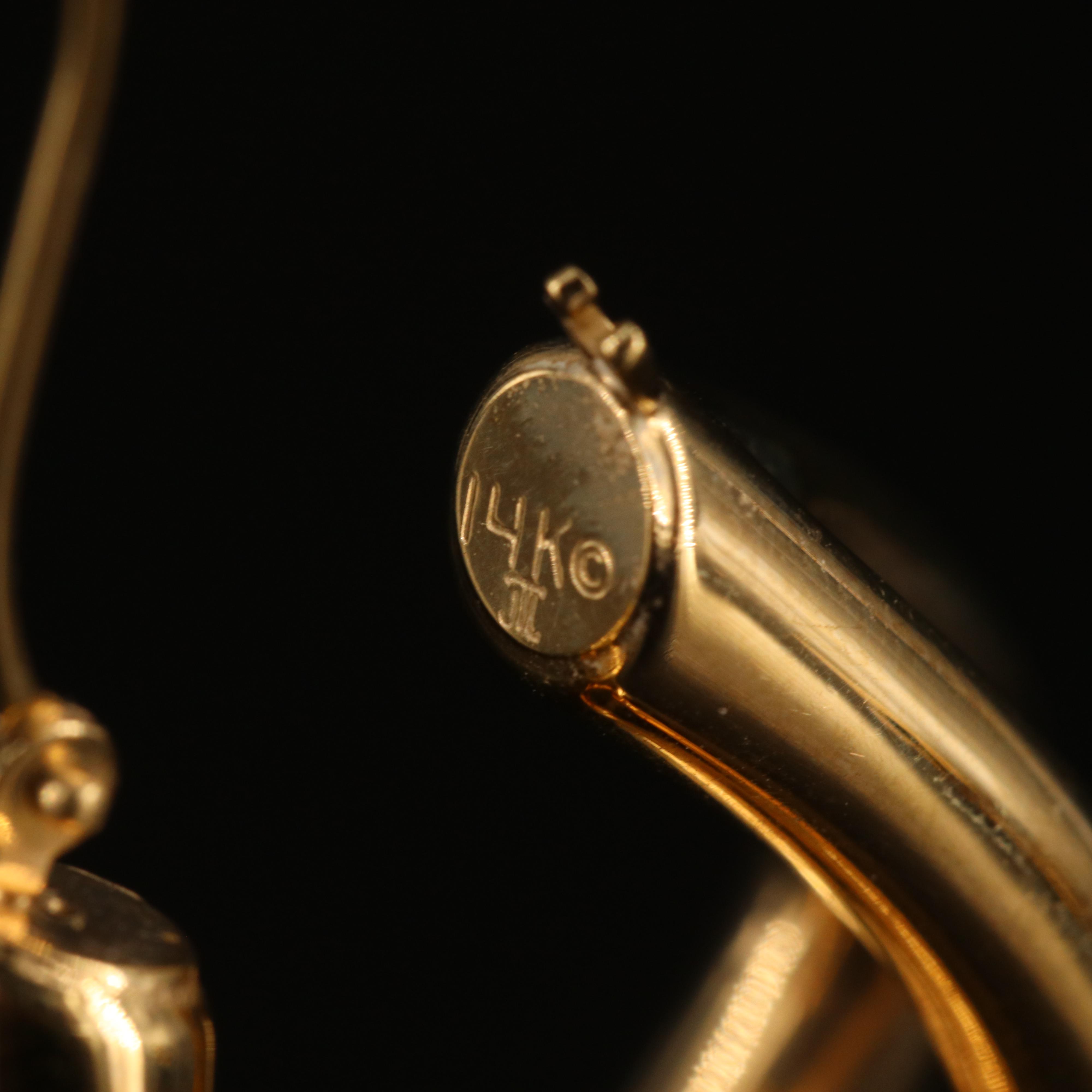 14K Knot Hoop Earrings