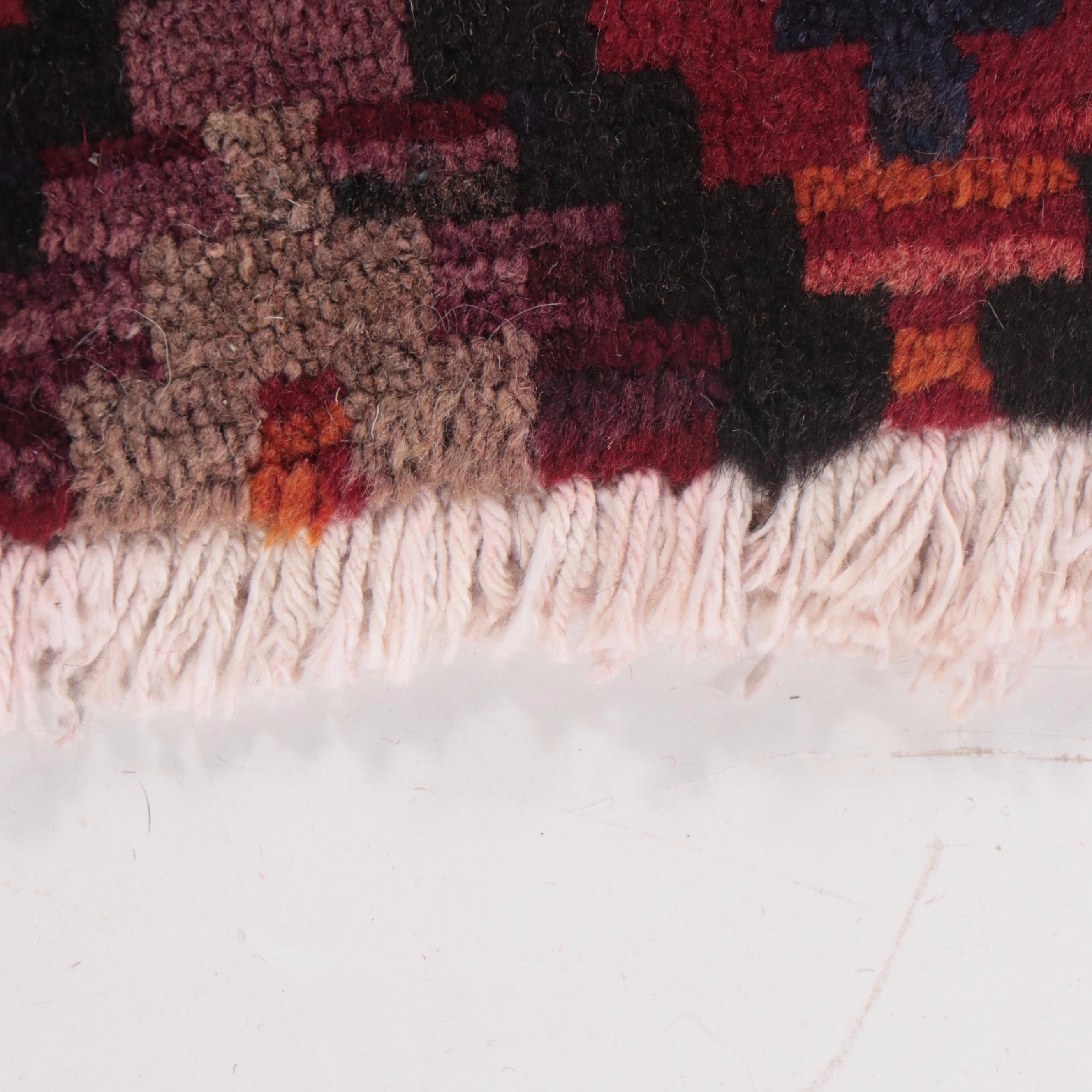 1'10 x 2'10 Hand-Knotted Persian Baluch Remnant Accent Rug