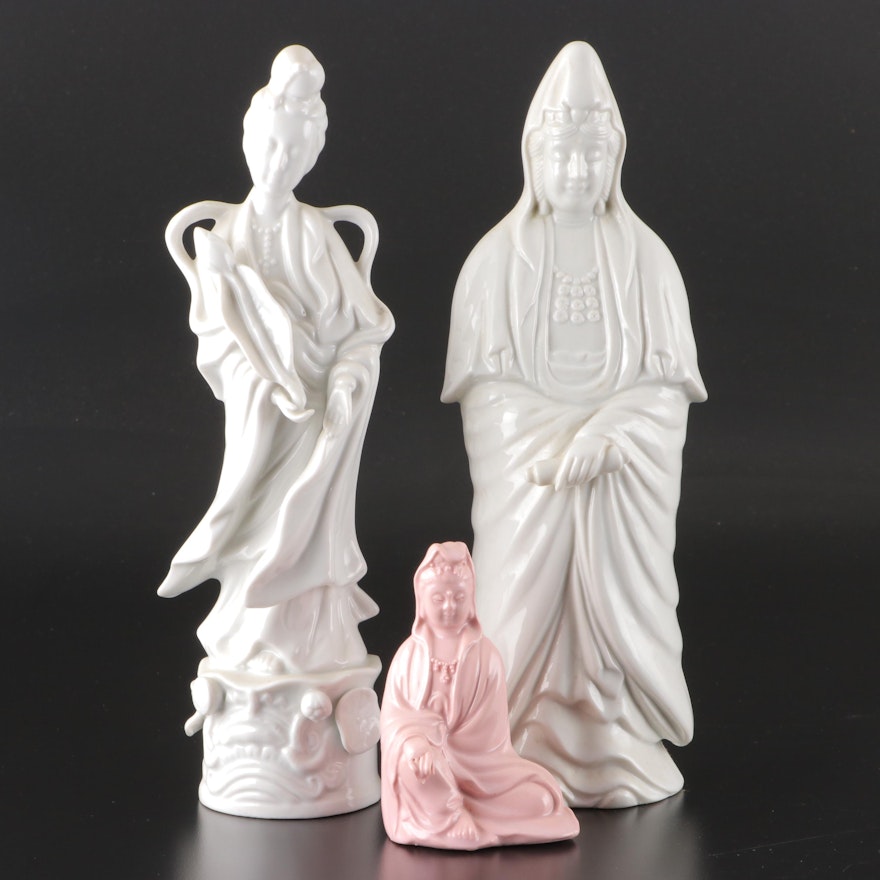 Andrea by Sadek and Other Porcelain Figures of Guan Yin