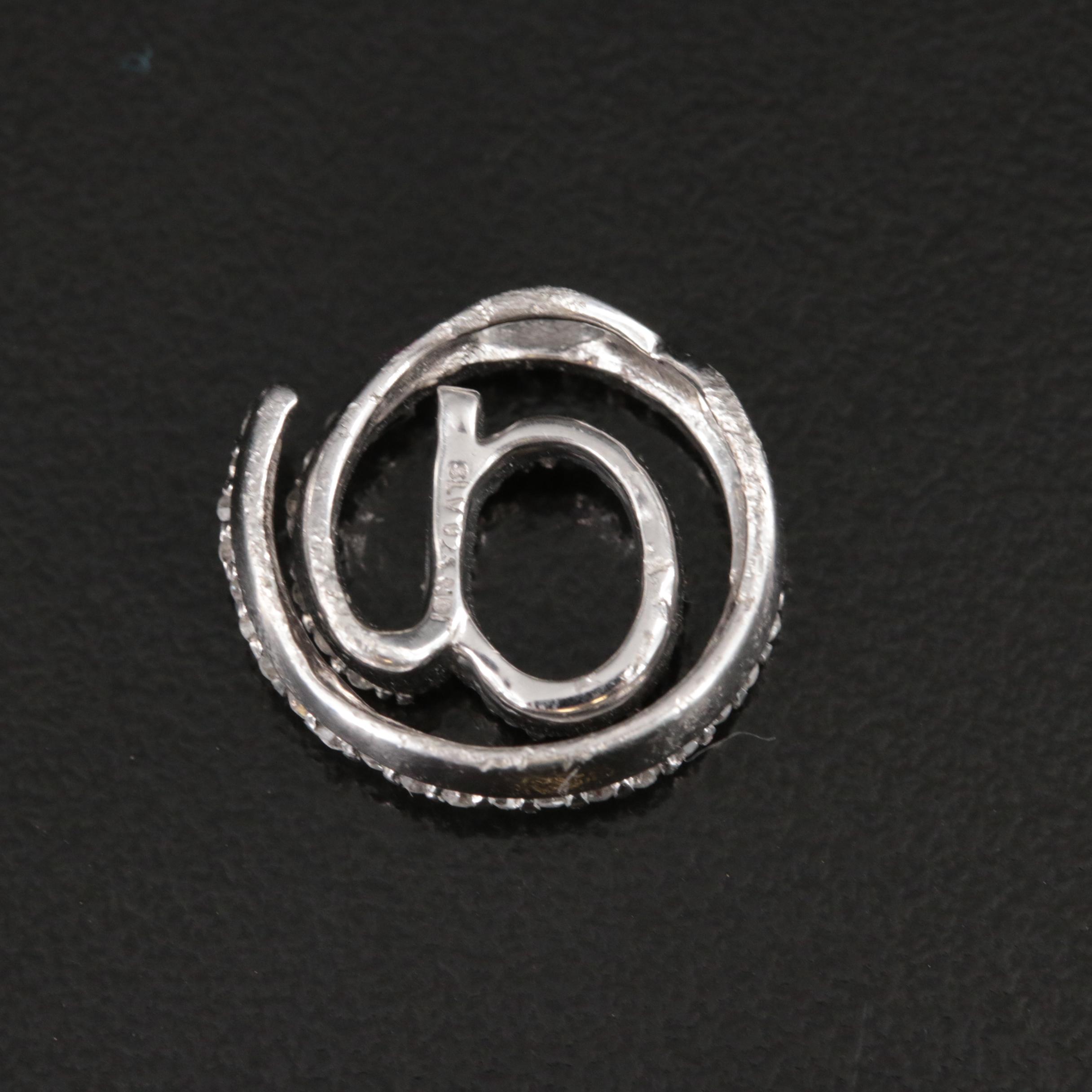 Sterling Diamond @ Symbol Slide Pendant