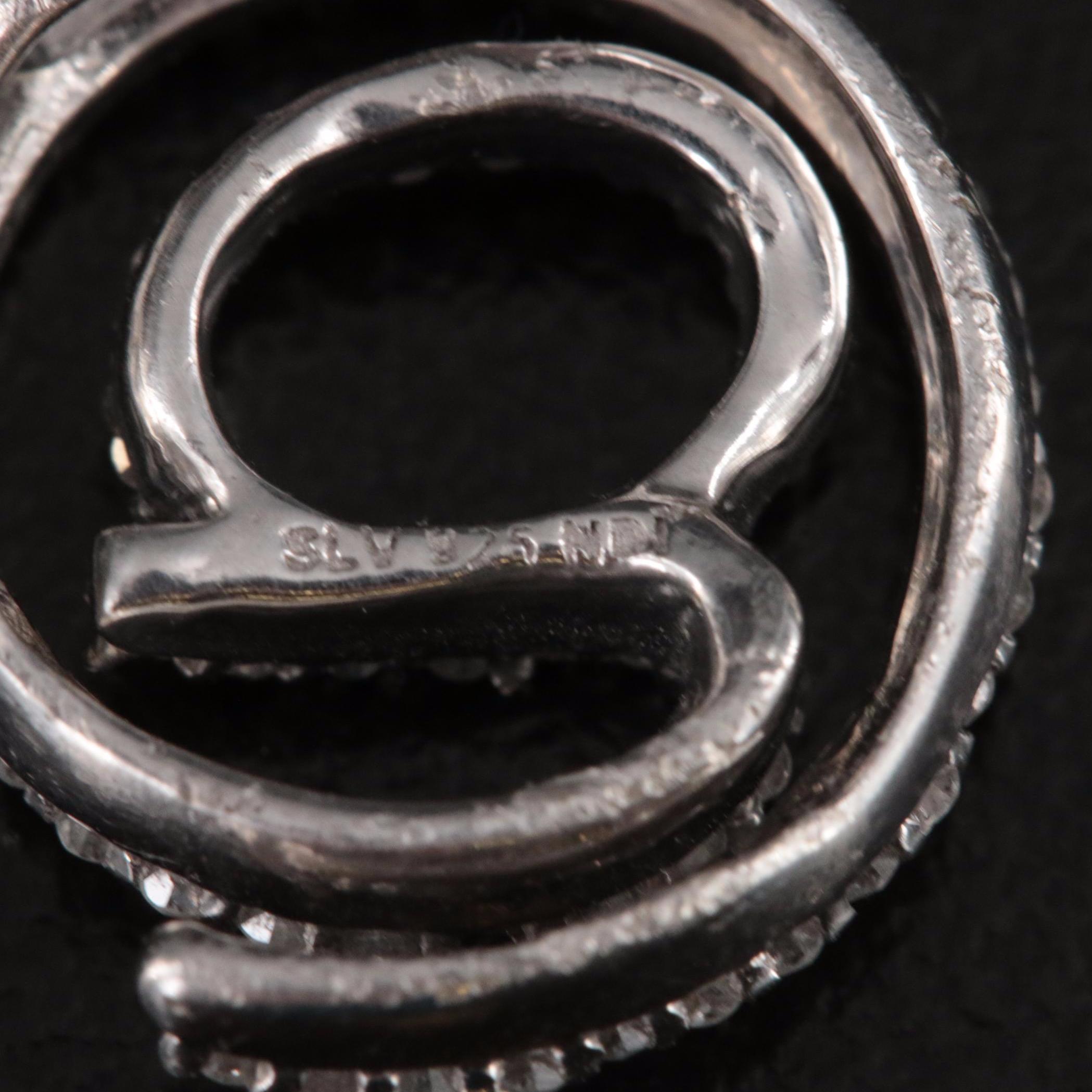 Sterling Diamond @ Symbol Slide Pendant