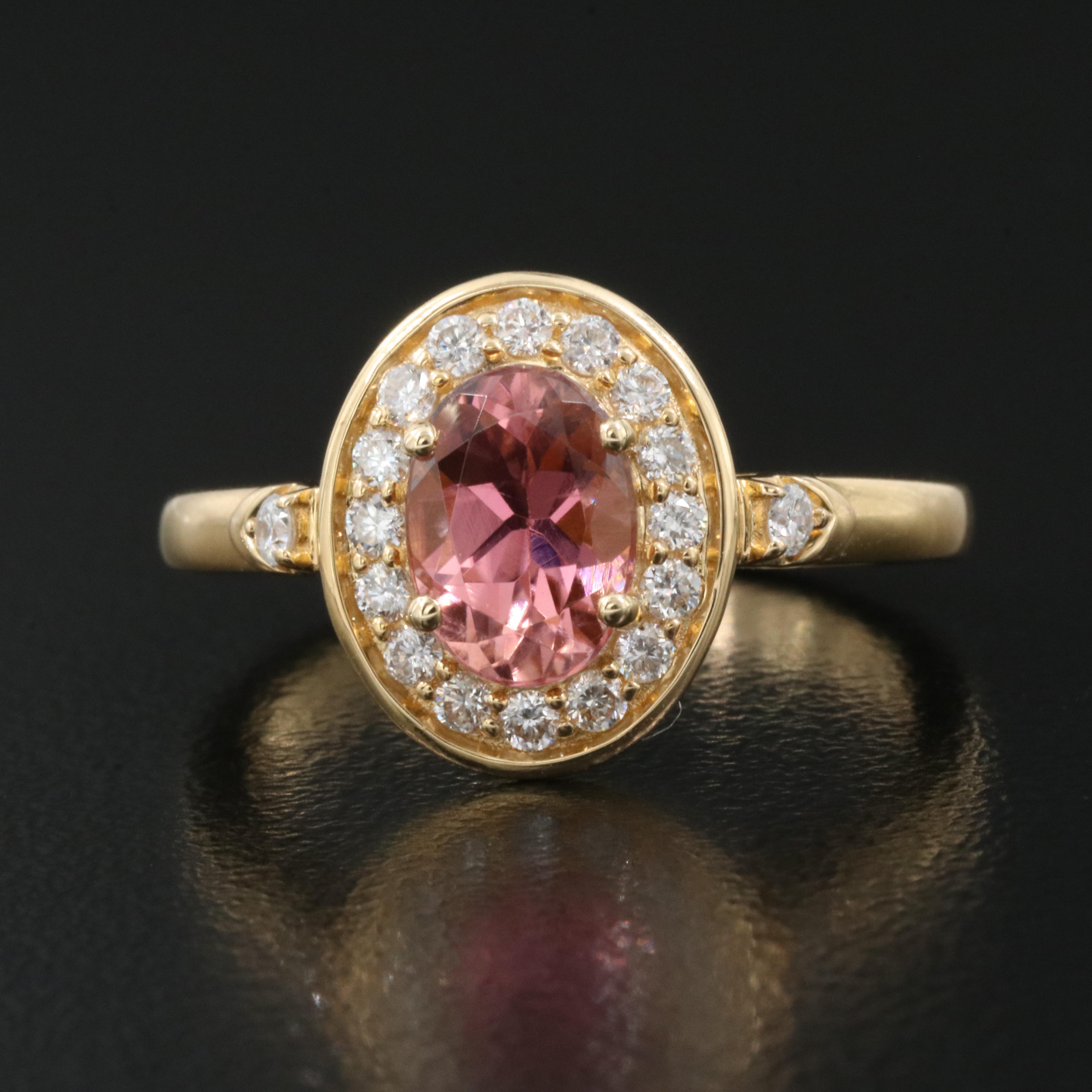 Chromia Jewelry 18K Tourmaline and Diamond Ring