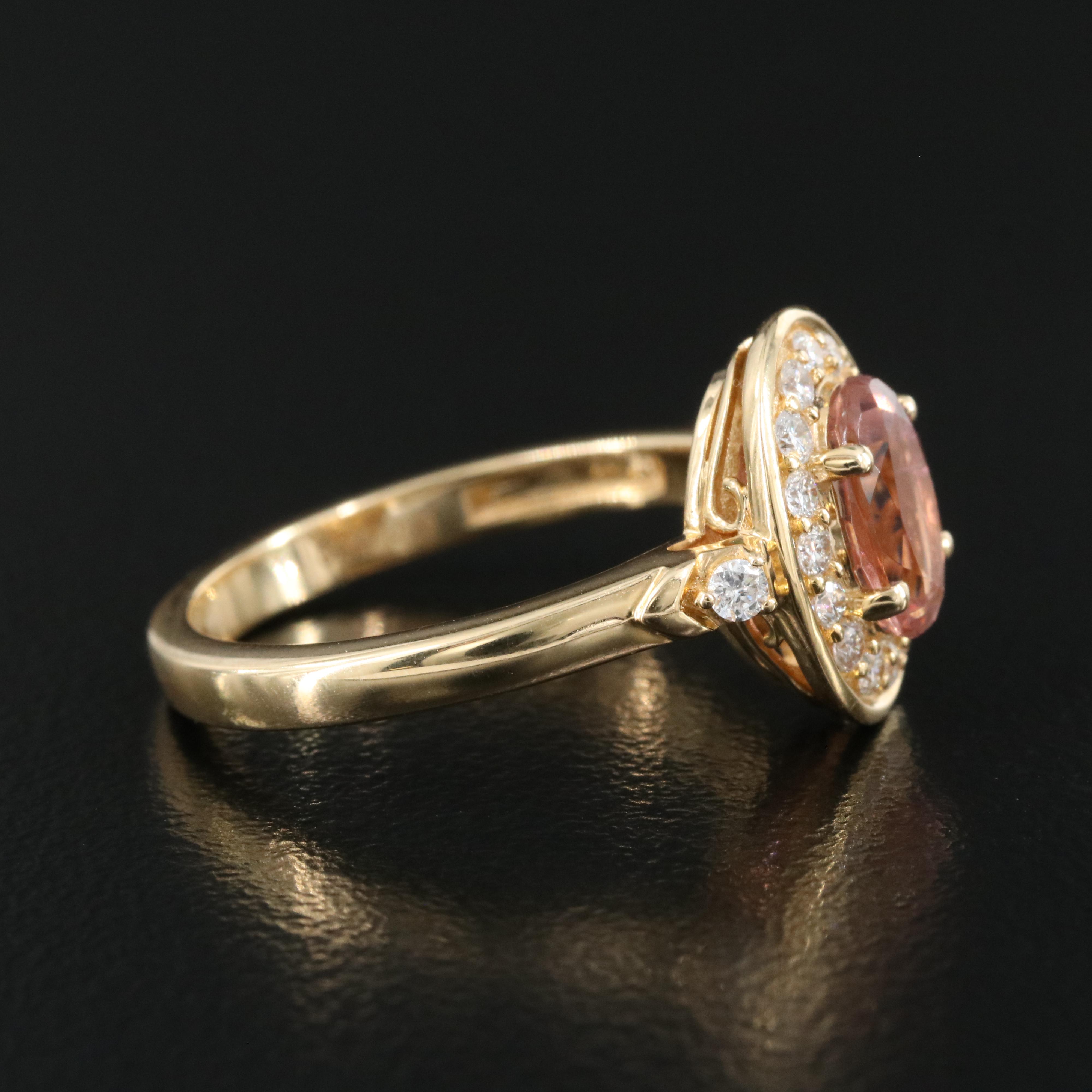 Chromia Jewelry 18K Tourmaline and Diamond Ring