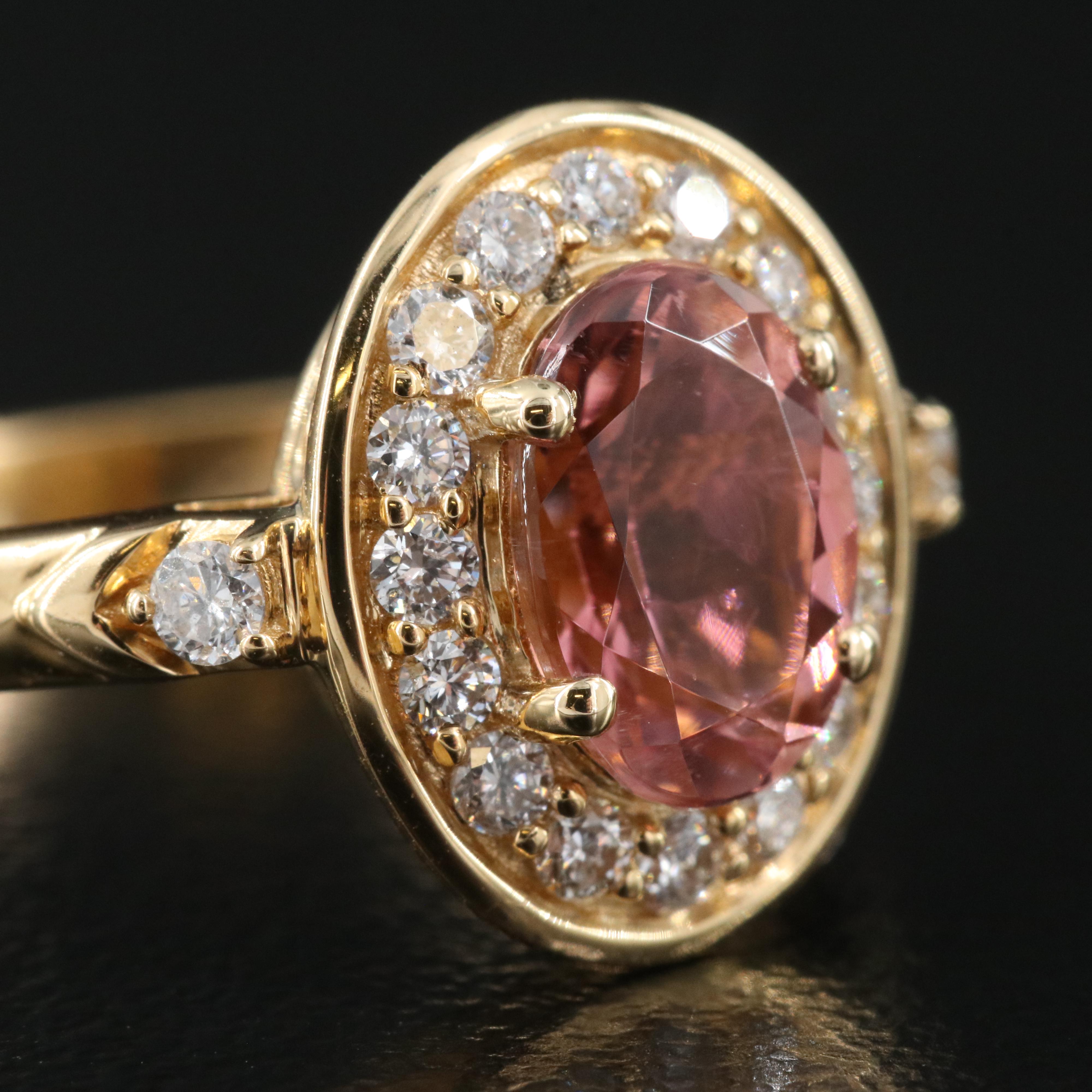 Chromia Jewelry 18K Tourmaline and Diamond Ring
