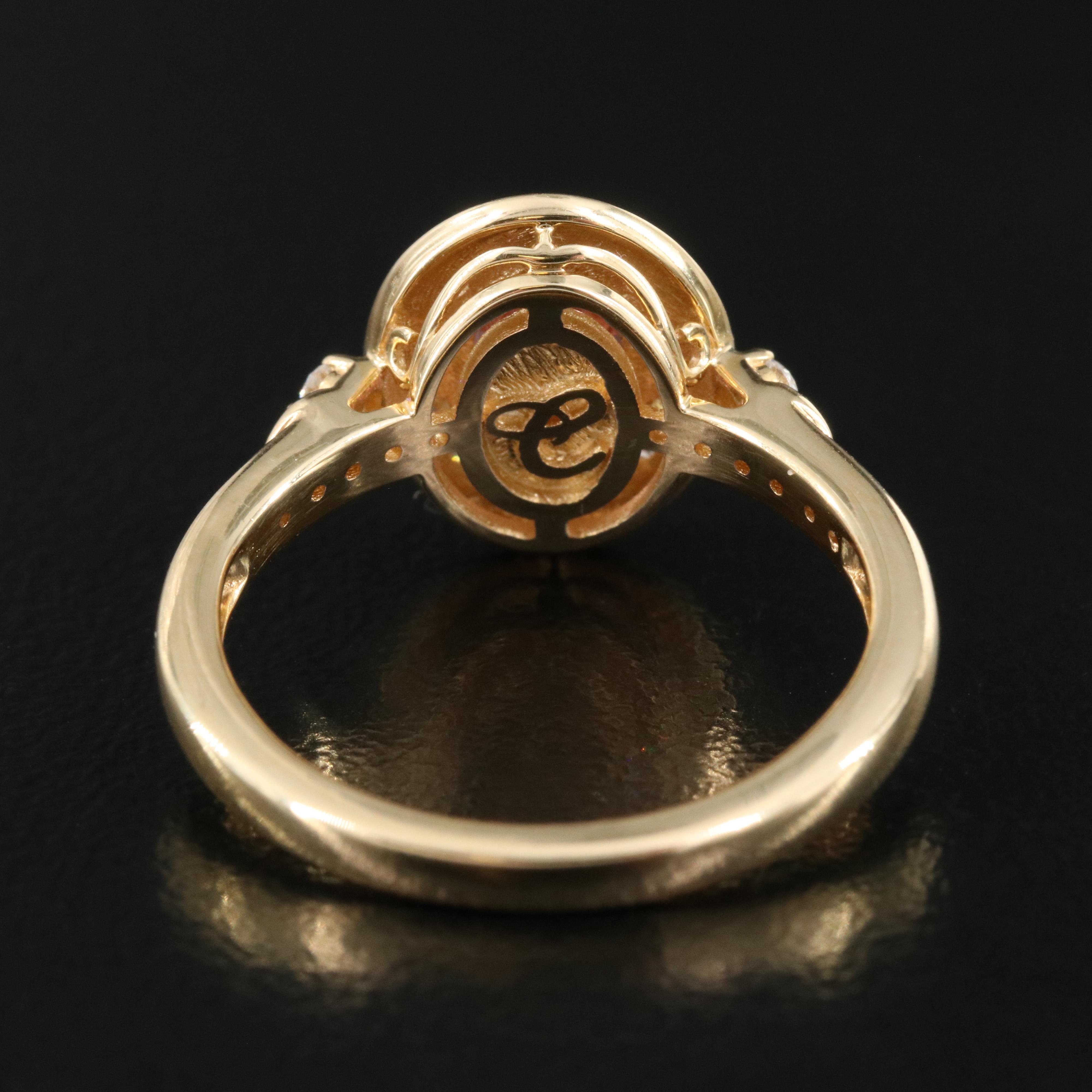 Chromia Jewelry 18K Tourmaline and Diamond Ring