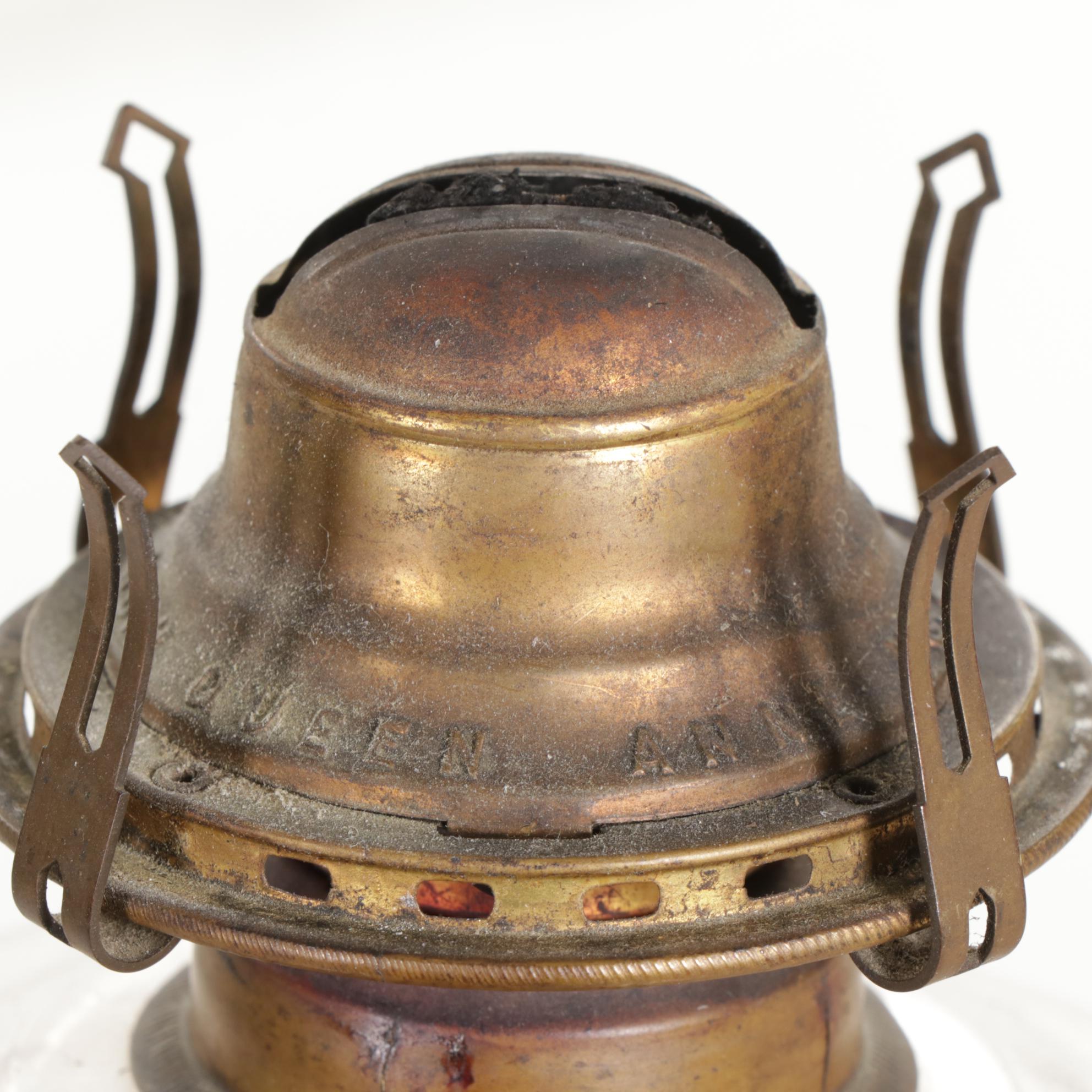 Tole Painted Floor Lamp, Pair of Sad Irons, Wooden Step Ladder, and More