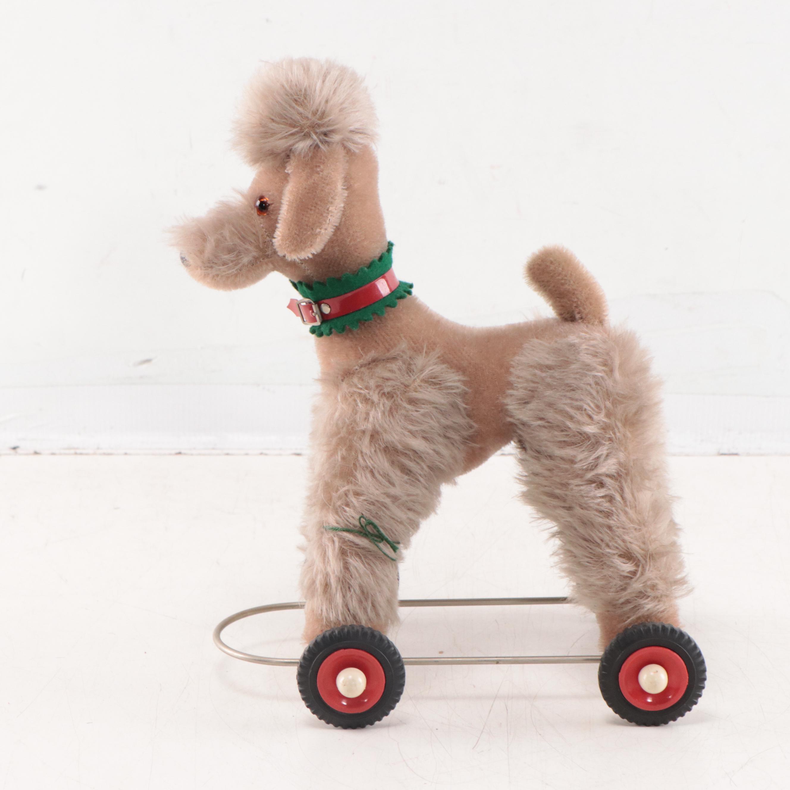 Metal Decorative Boxes, Child's Chair & End Table, and Toy Dog