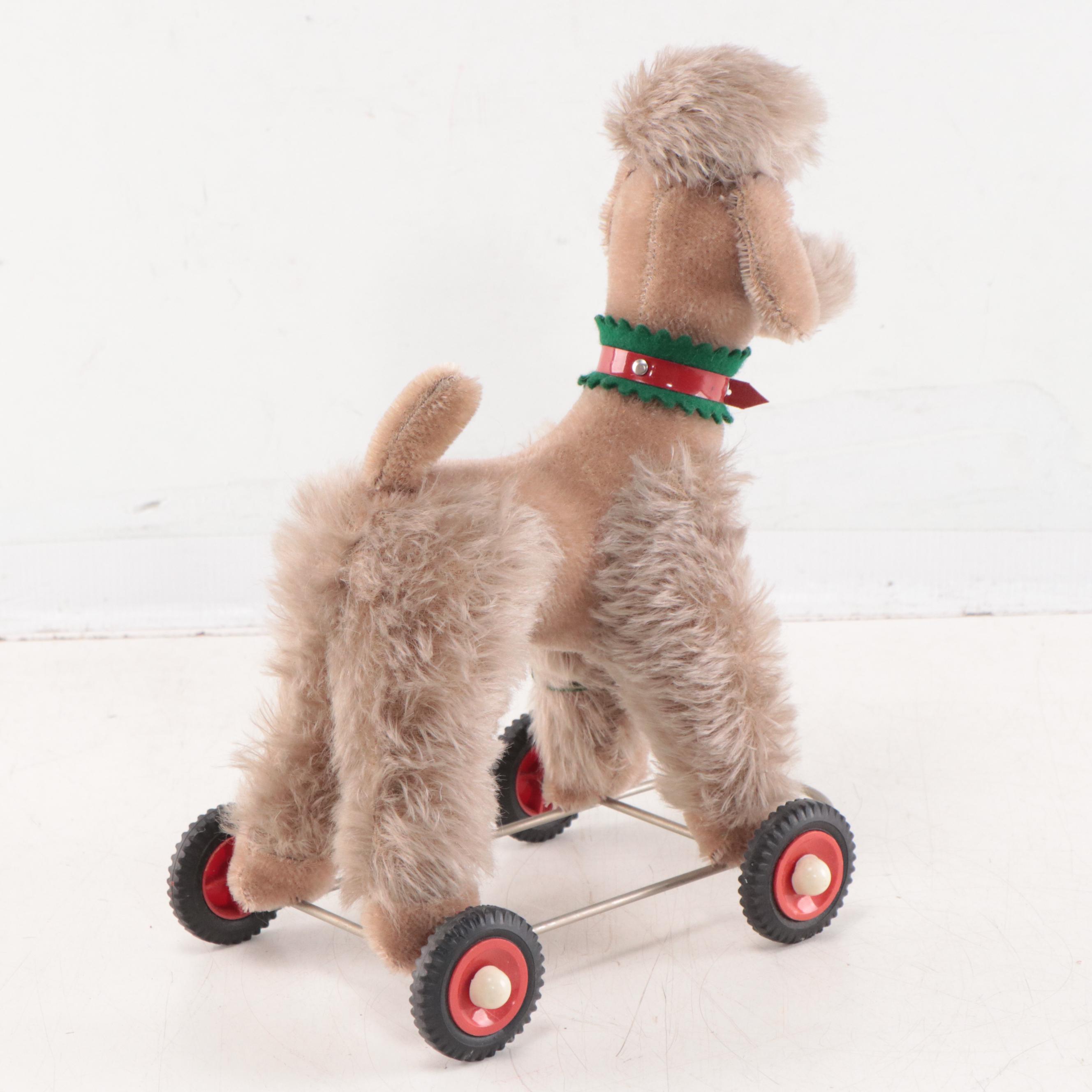 Metal Decorative Boxes, Child's Chair & End Table, and Toy Dog