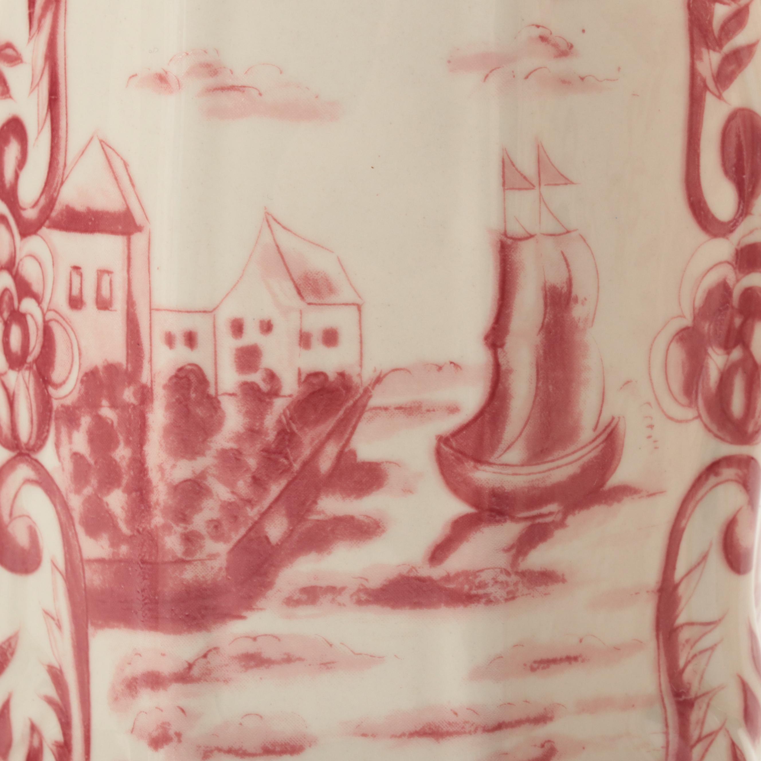 Joanne Reed's Ceramic Pink Delft Style Garniture Set