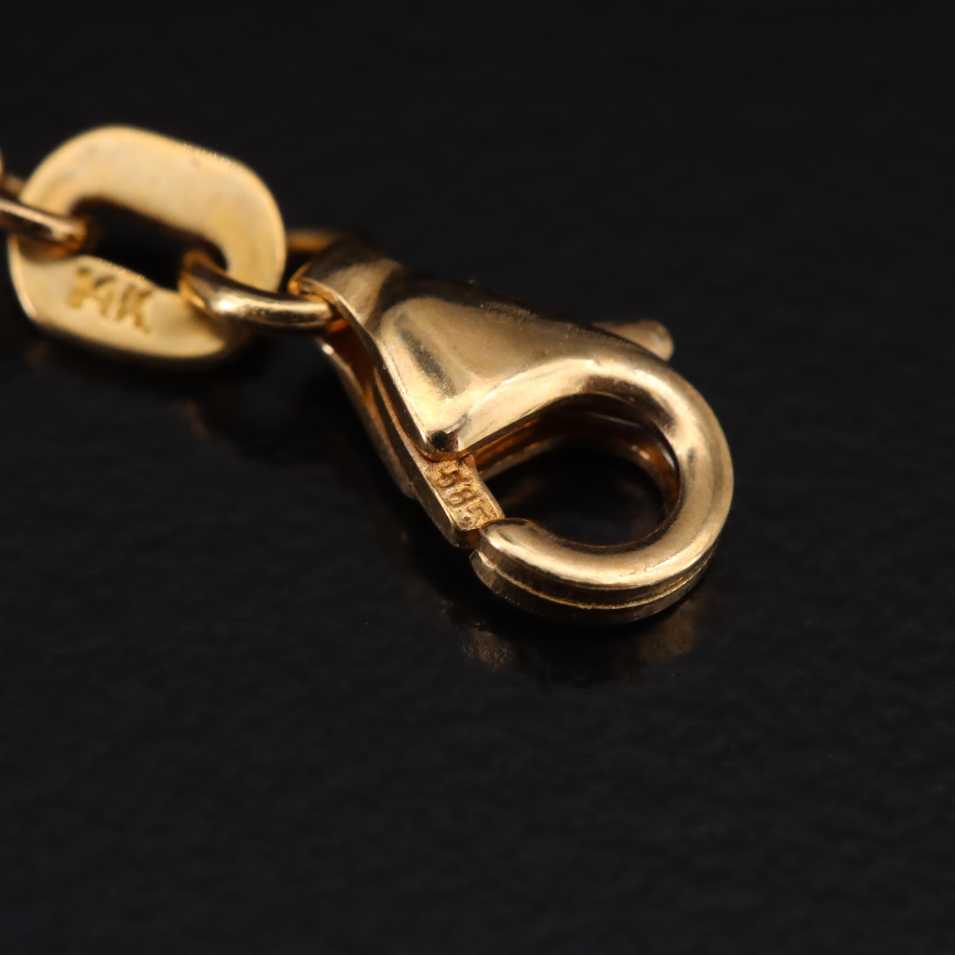 14K Pearl Cable Necklace