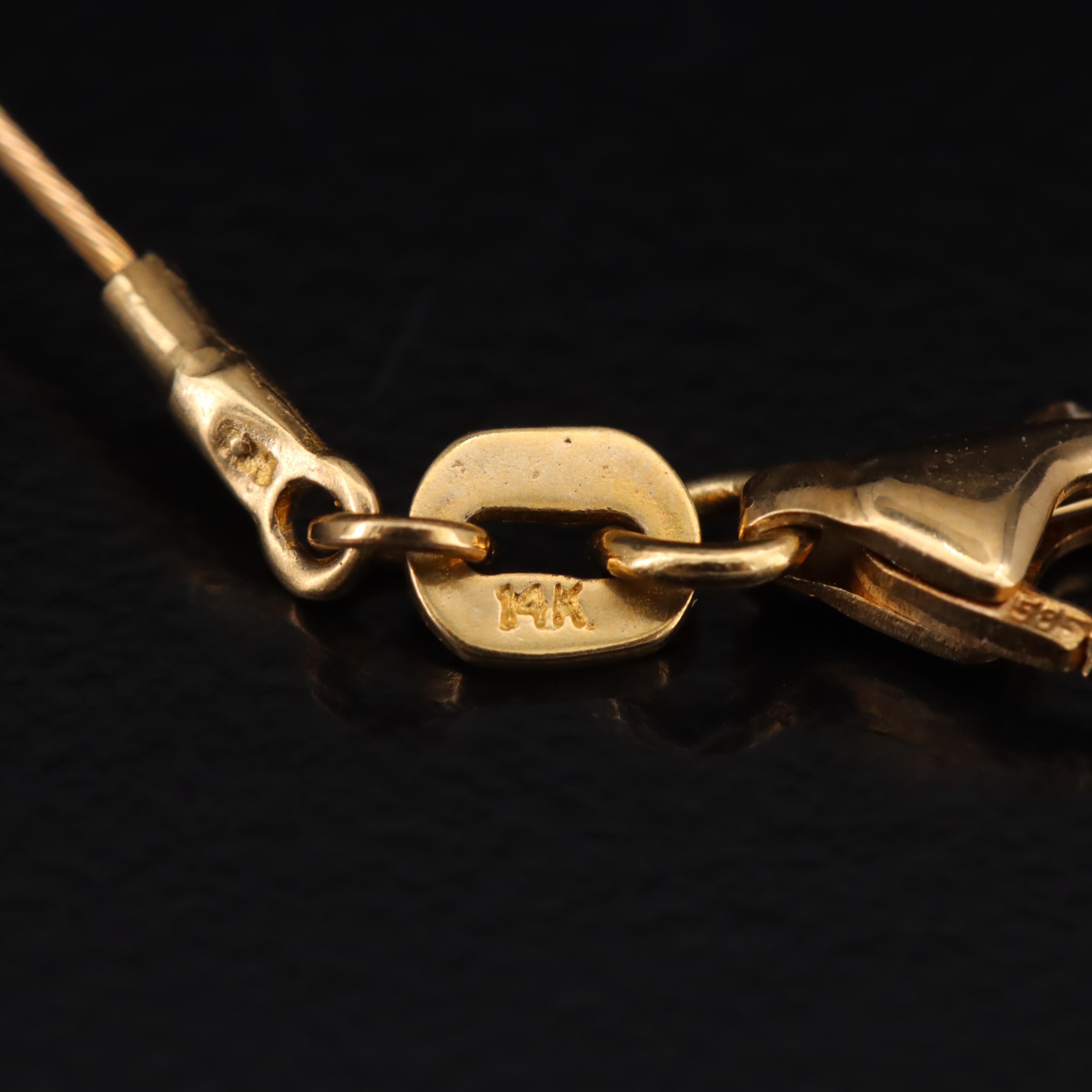 14K Pearl Cable Necklace