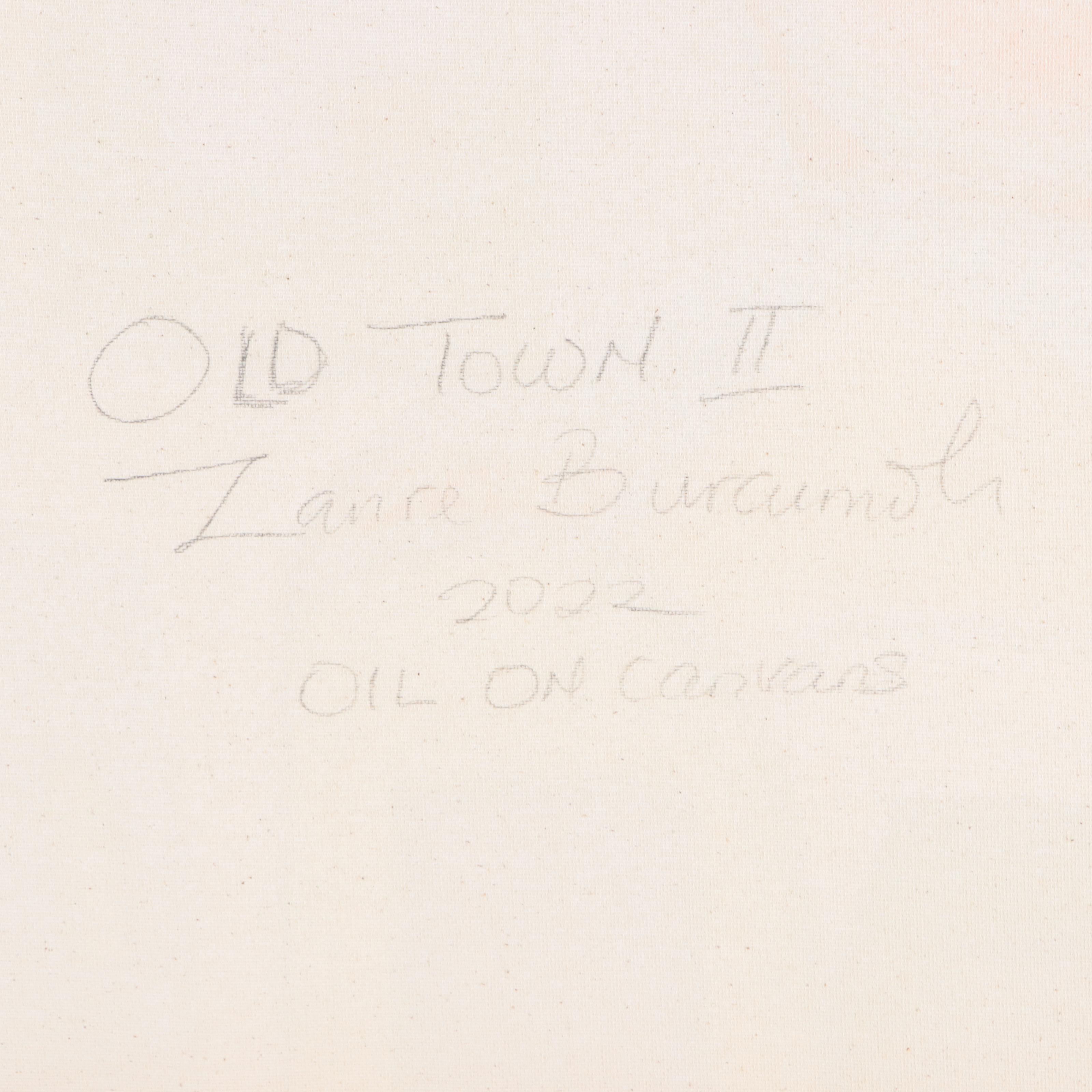 Lanre Buraimoh Oil Painting "Old Town II," 2022