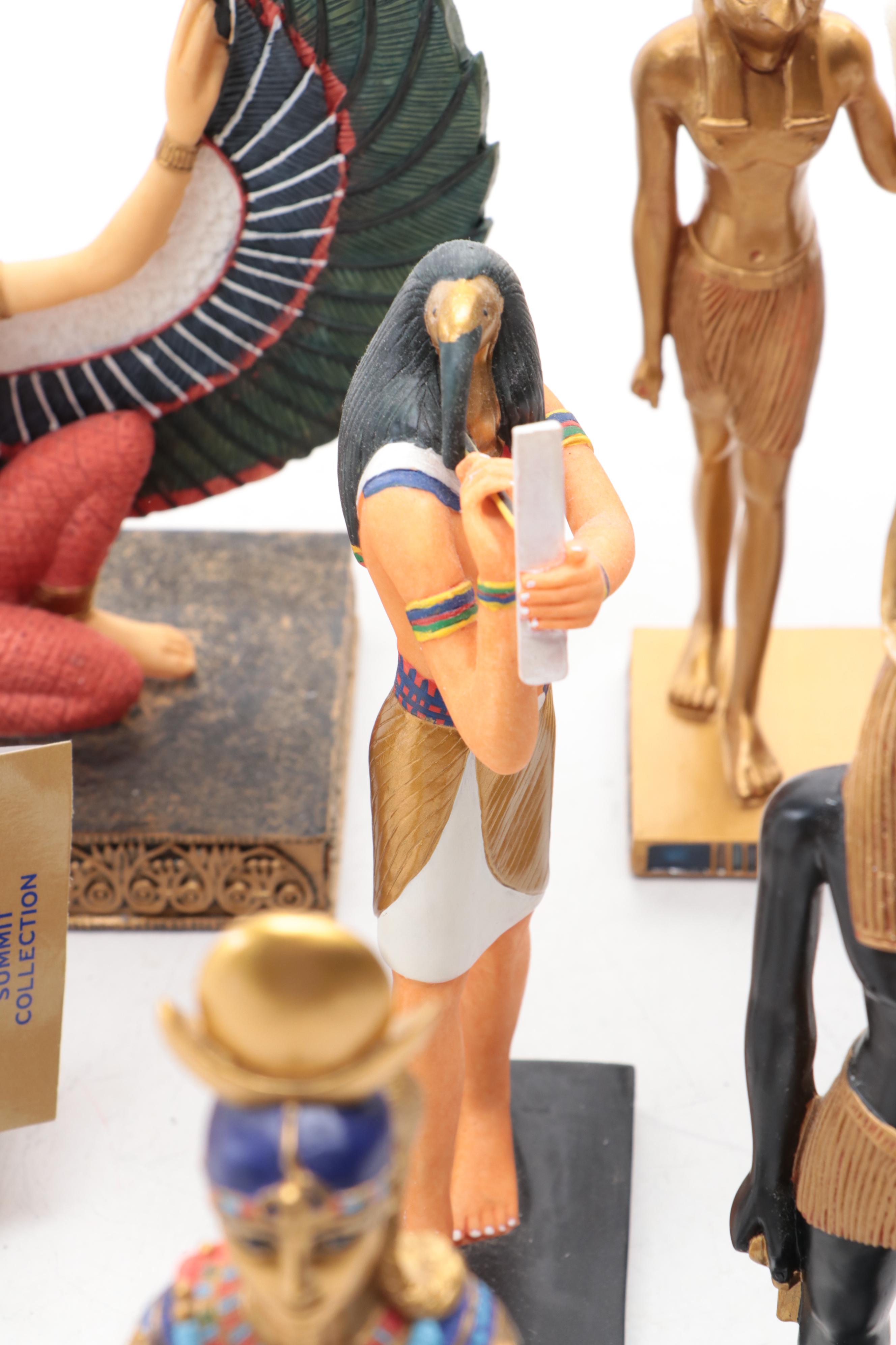 Summit Collection, Other Resin Egyptian Deity Figures With Anubis, Ra, Isis