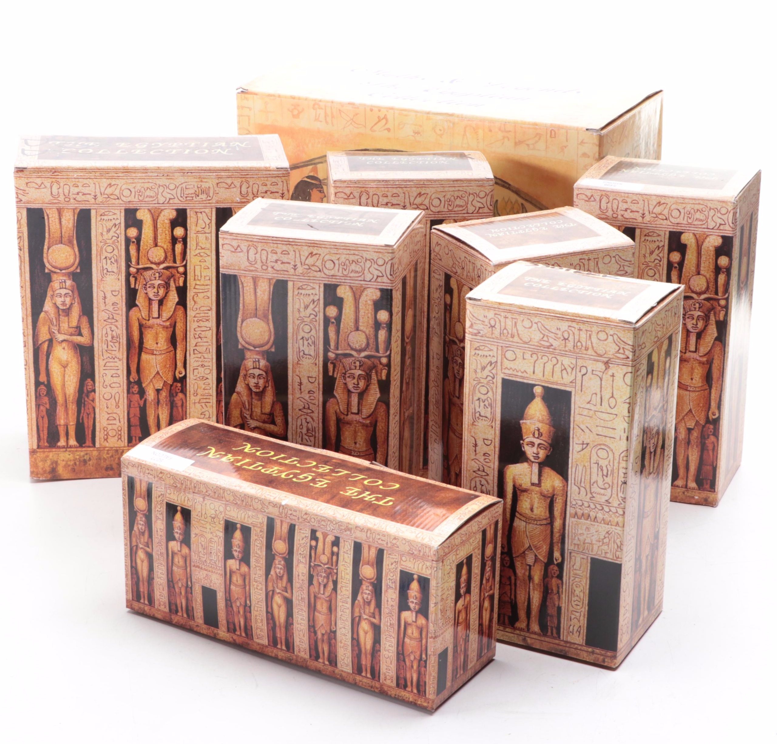 Summit Collection, Other Resin Egyptian Deity Figures With Anubis, Ra, Isis