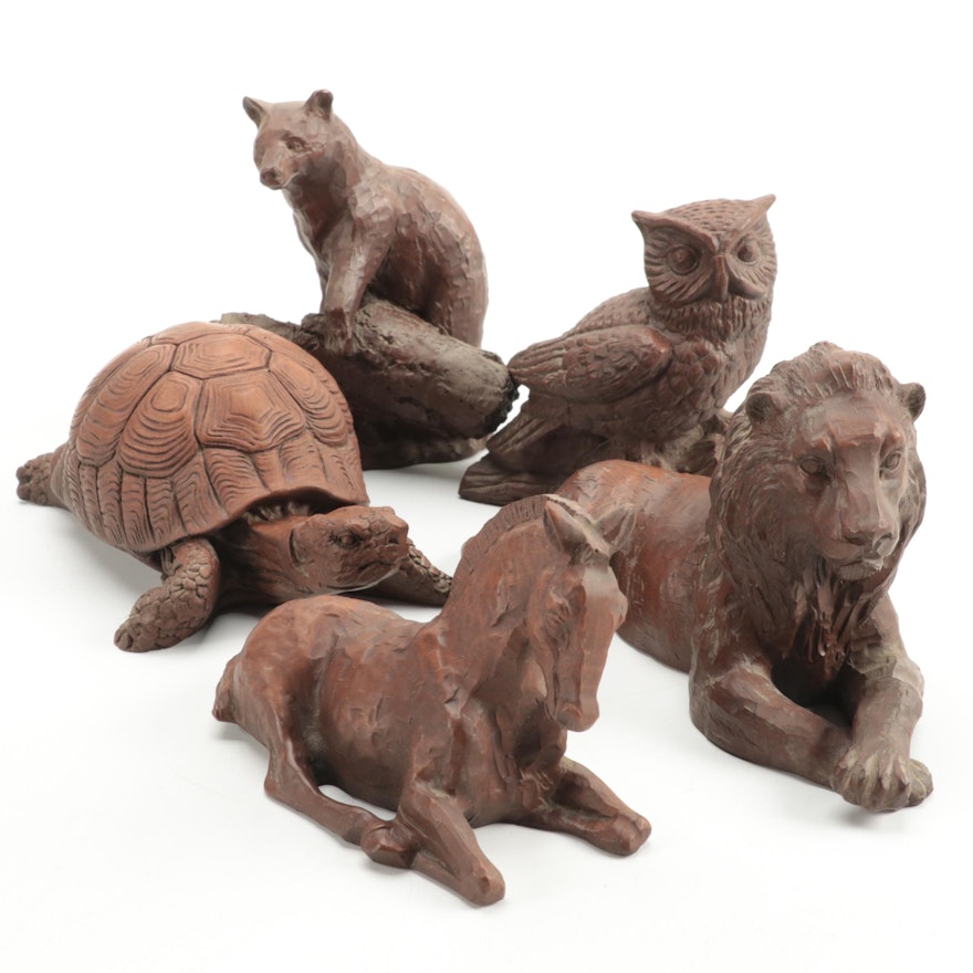 Red Mill Crushed Pecan Resin Figurines