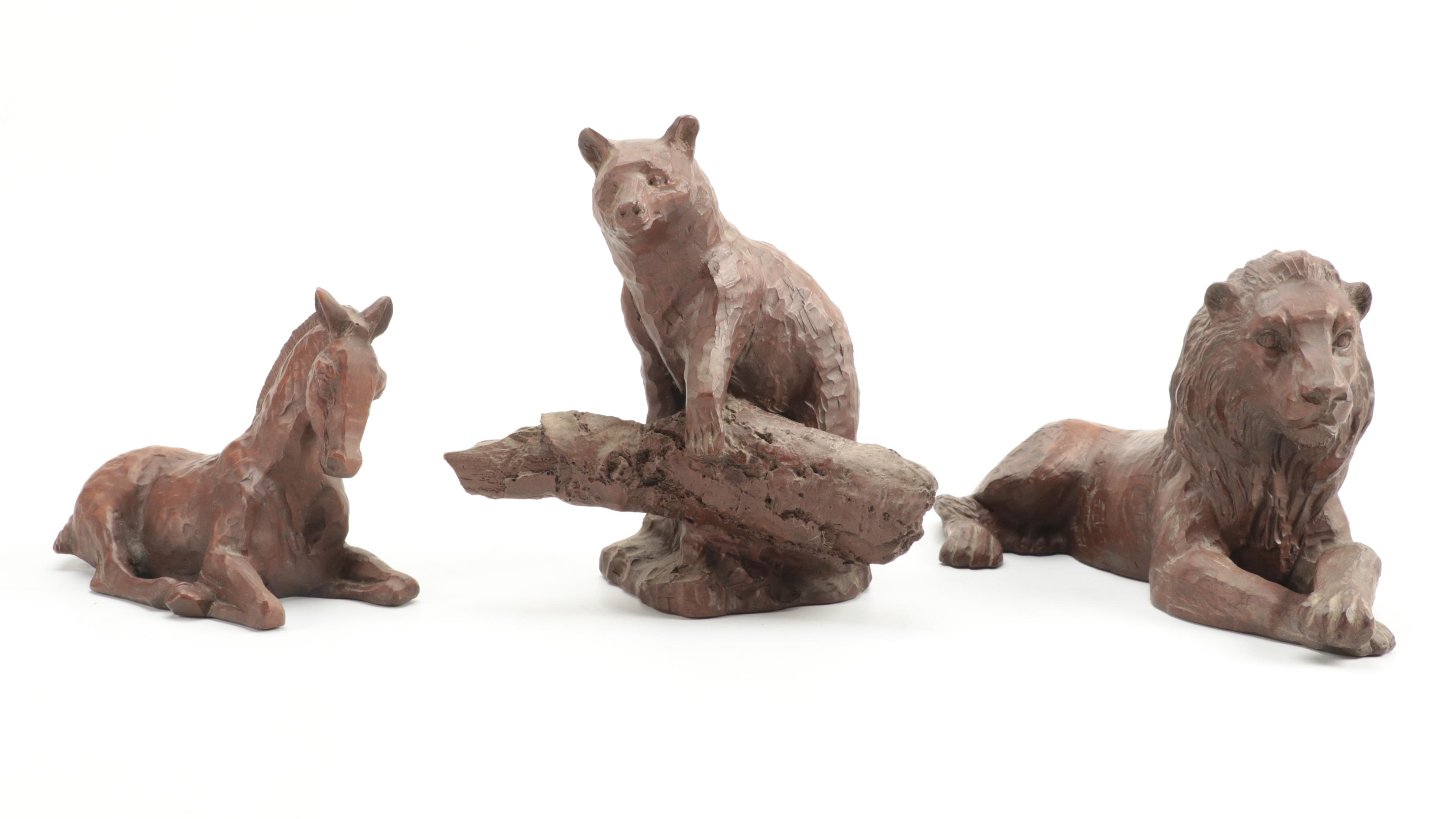 Red Mill Crushed Pecan Resin Figurines