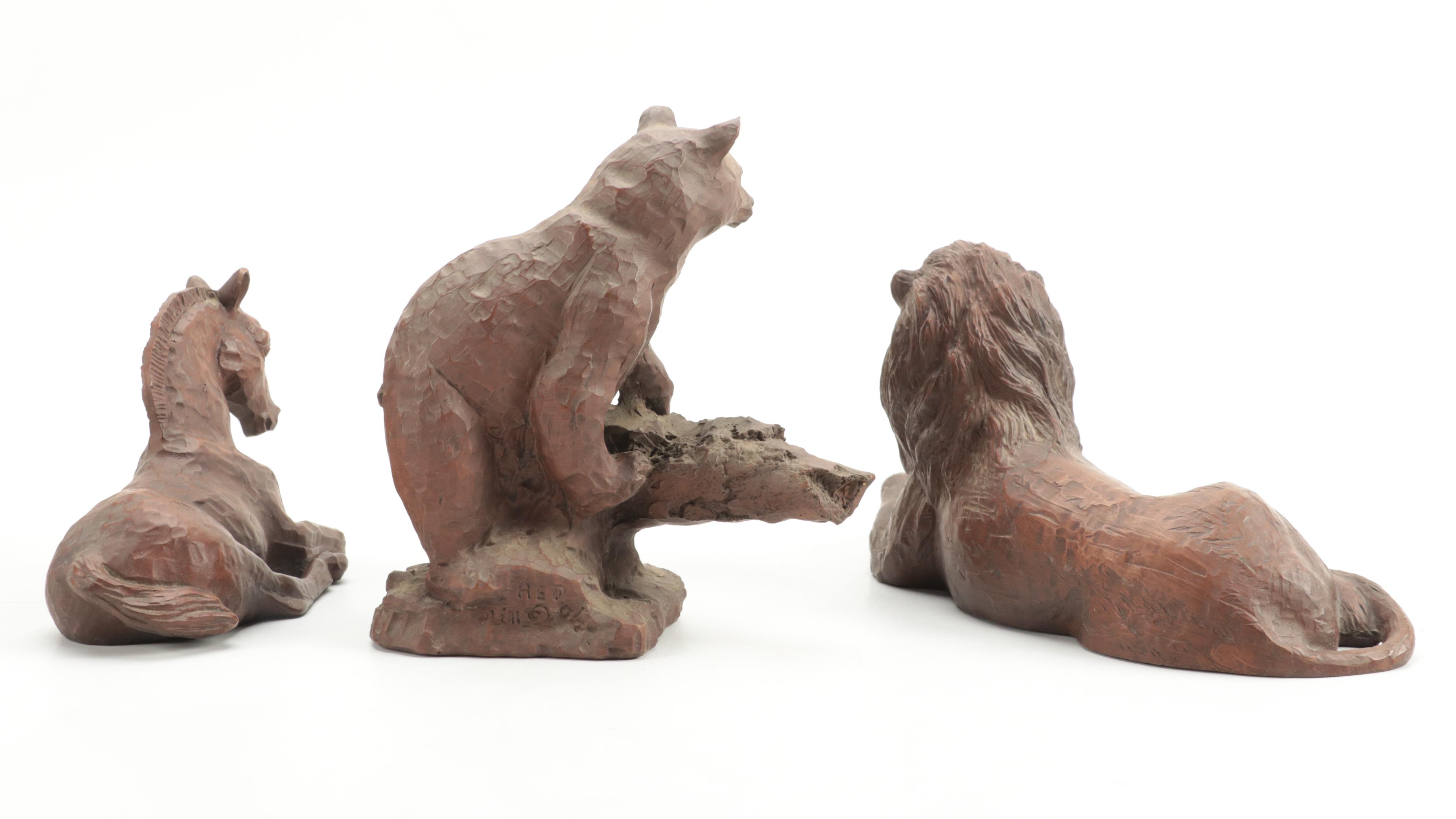 Red Mill Crushed Pecan Resin Figurines