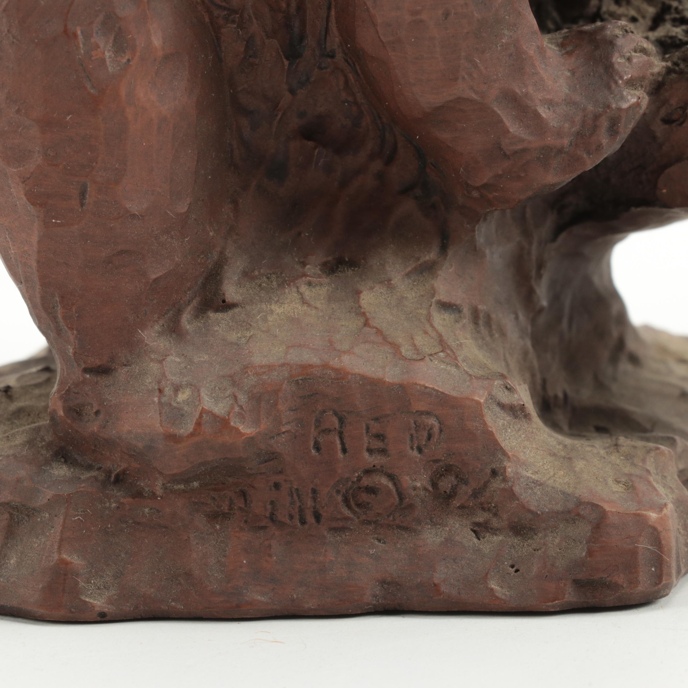 Red Mill Crushed Pecan Resin Figurines