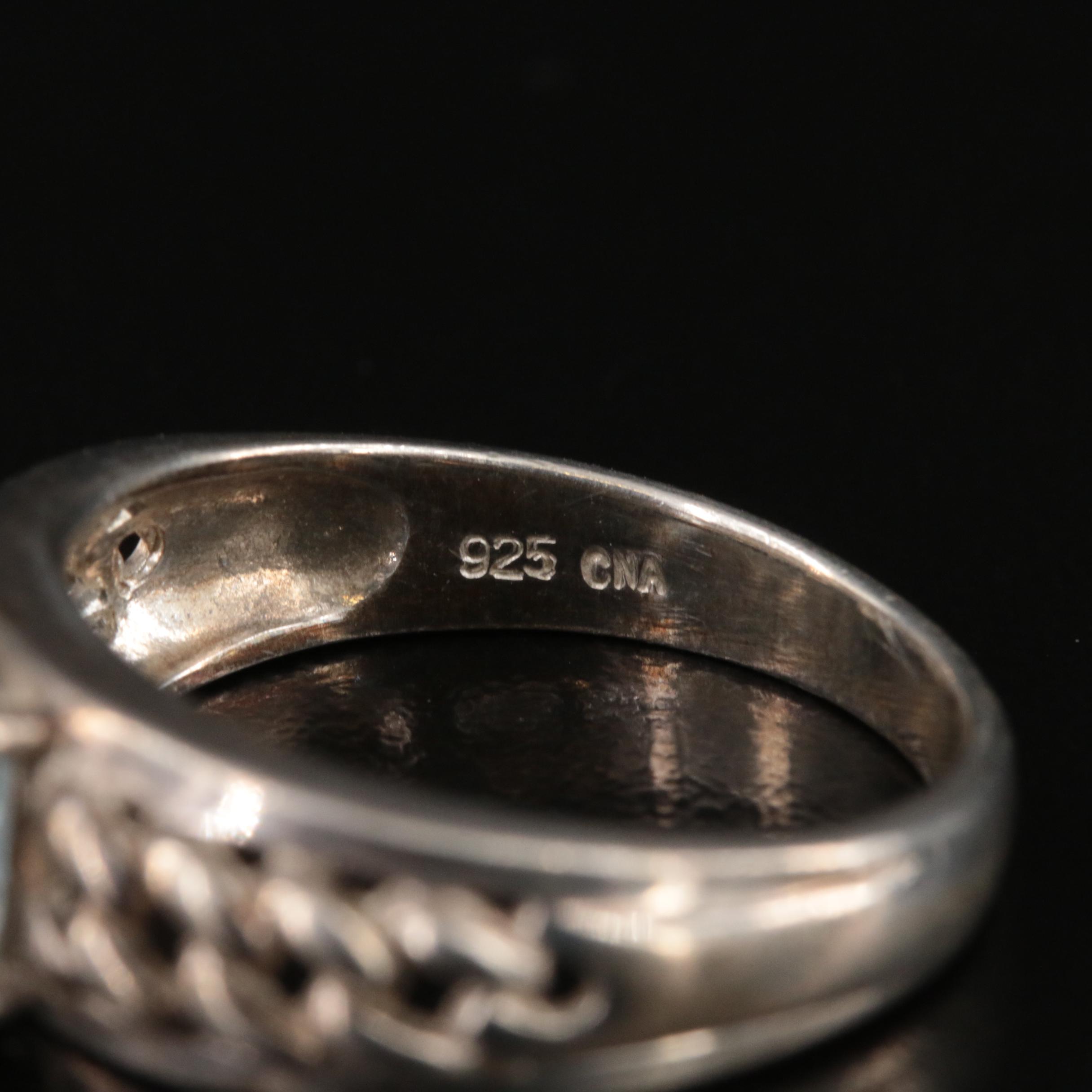 Sterling Topaz Ring Grouping