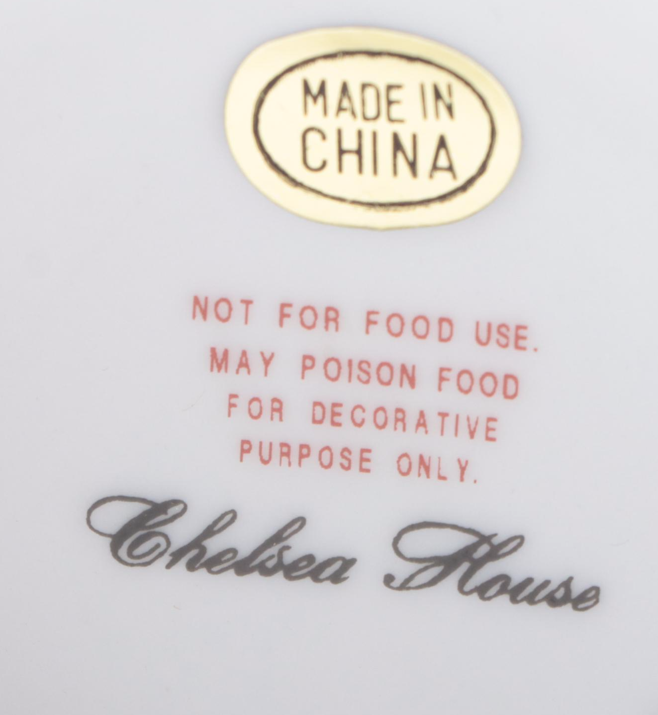 Chelsea House Rococo Style Porcelain Decorative Cachepots