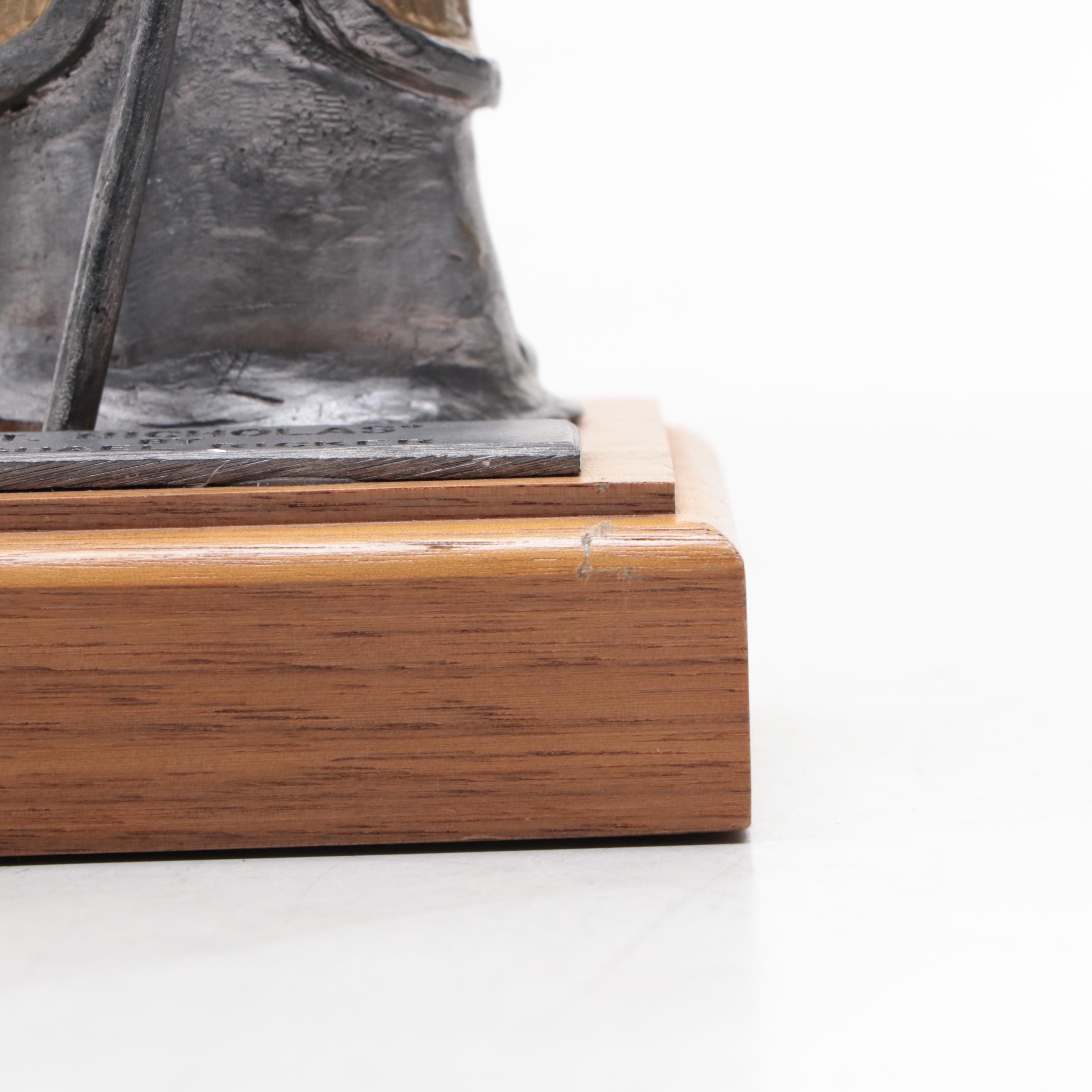 Michael Ricker "St. Nicholas" and  Pope John Paul II "The Blessing" Figurines