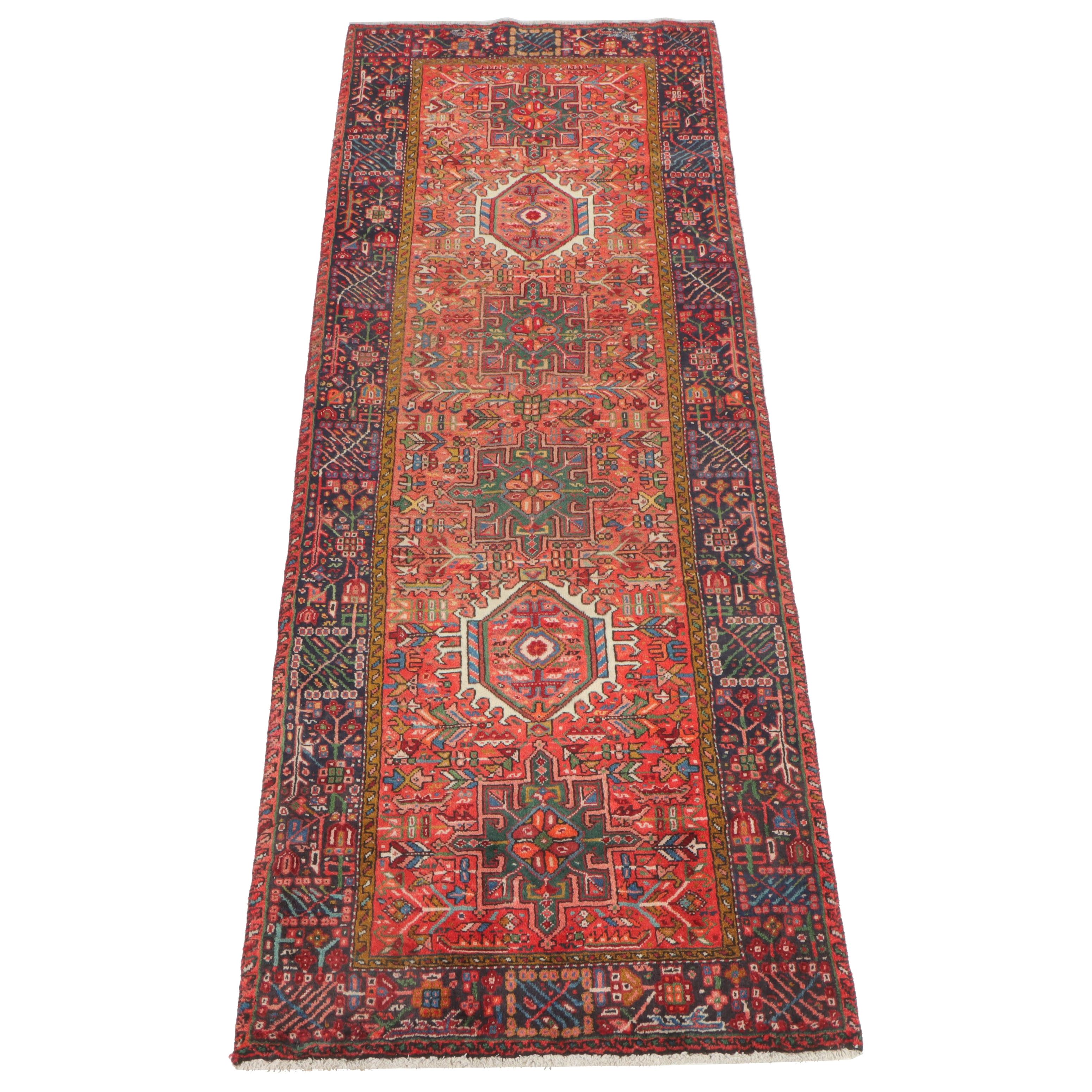 3'4 x 9'1 Hand-Knotted Persian Karaja Long Rug