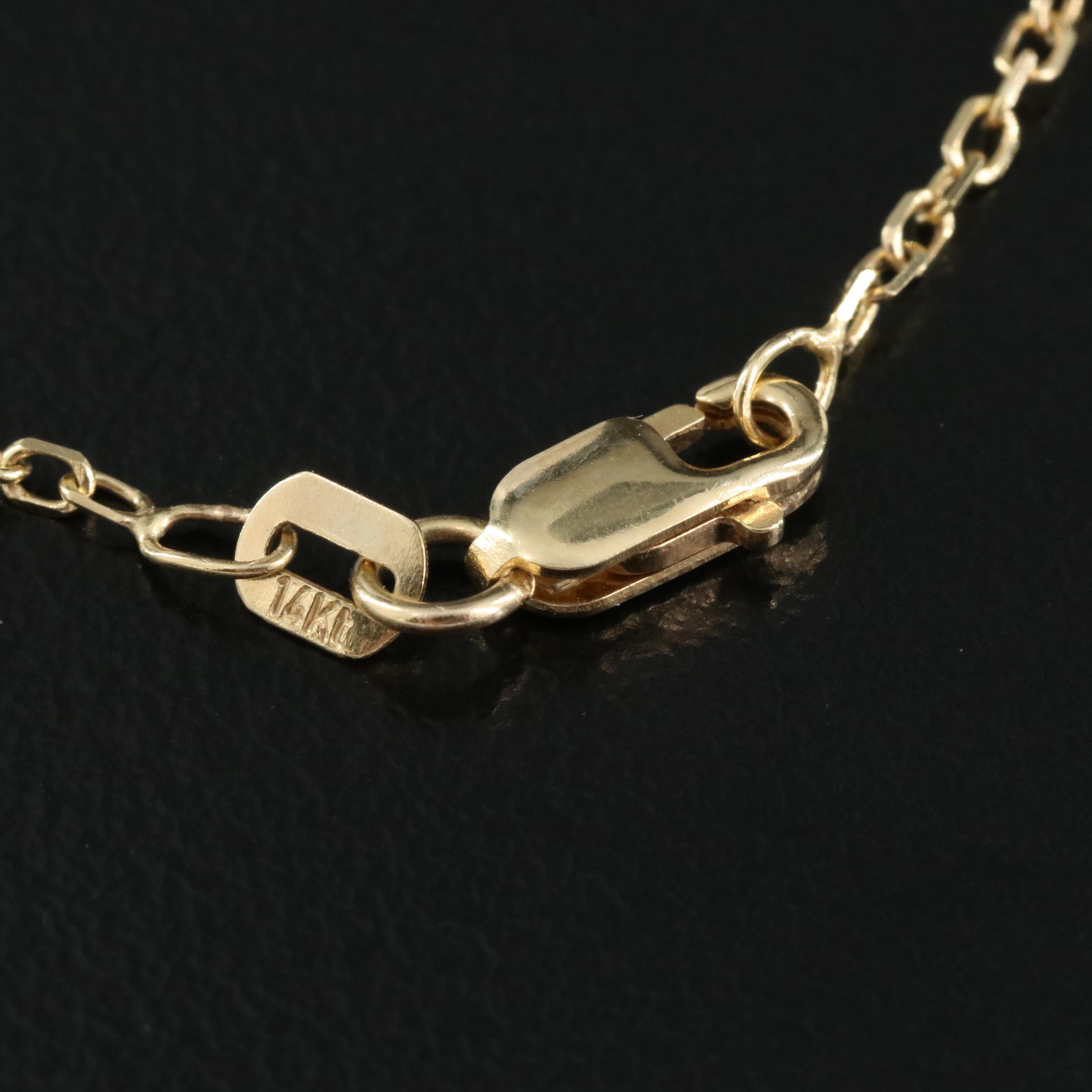 14K 2.84 CTW Diamond Pendant Necklace with GIA Report