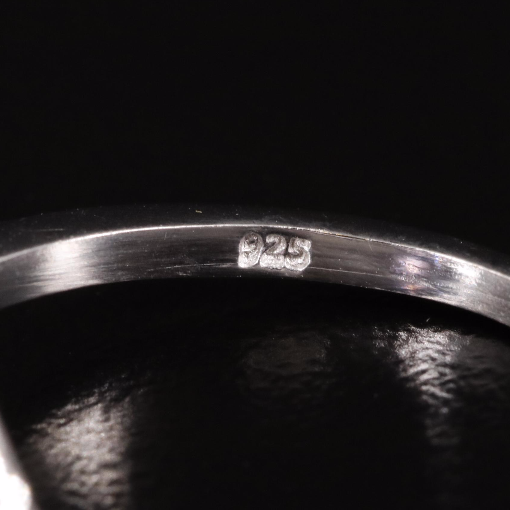 Sterling Amethyst and Diamond Ring