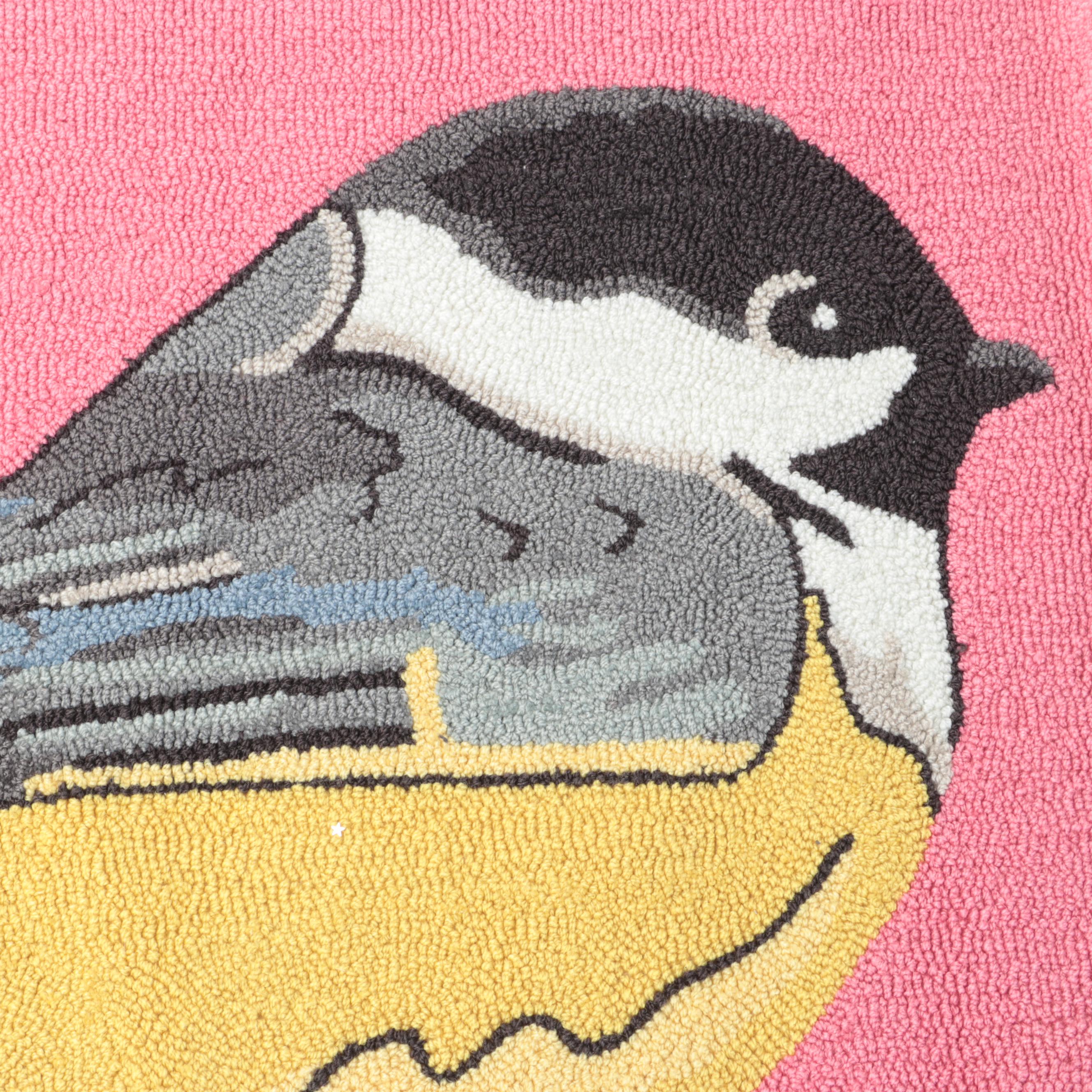 The Rug Market "Chickadee Pink" Handmade Polyester Rug