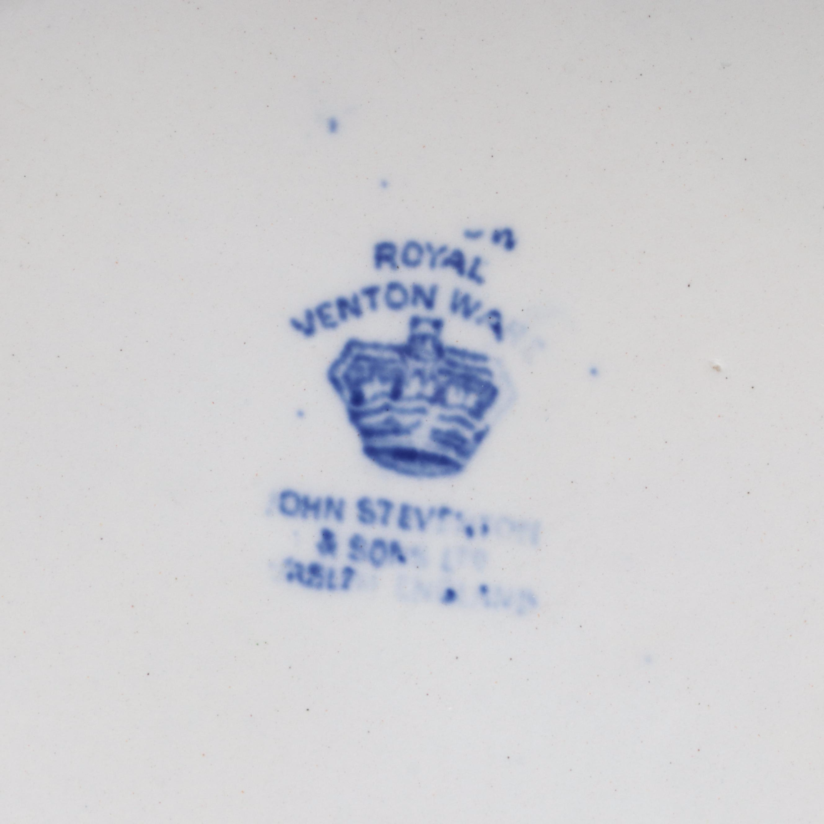 John Steventon & Sons with Other Blue Willow Tableware, Early to Mid-20th C.