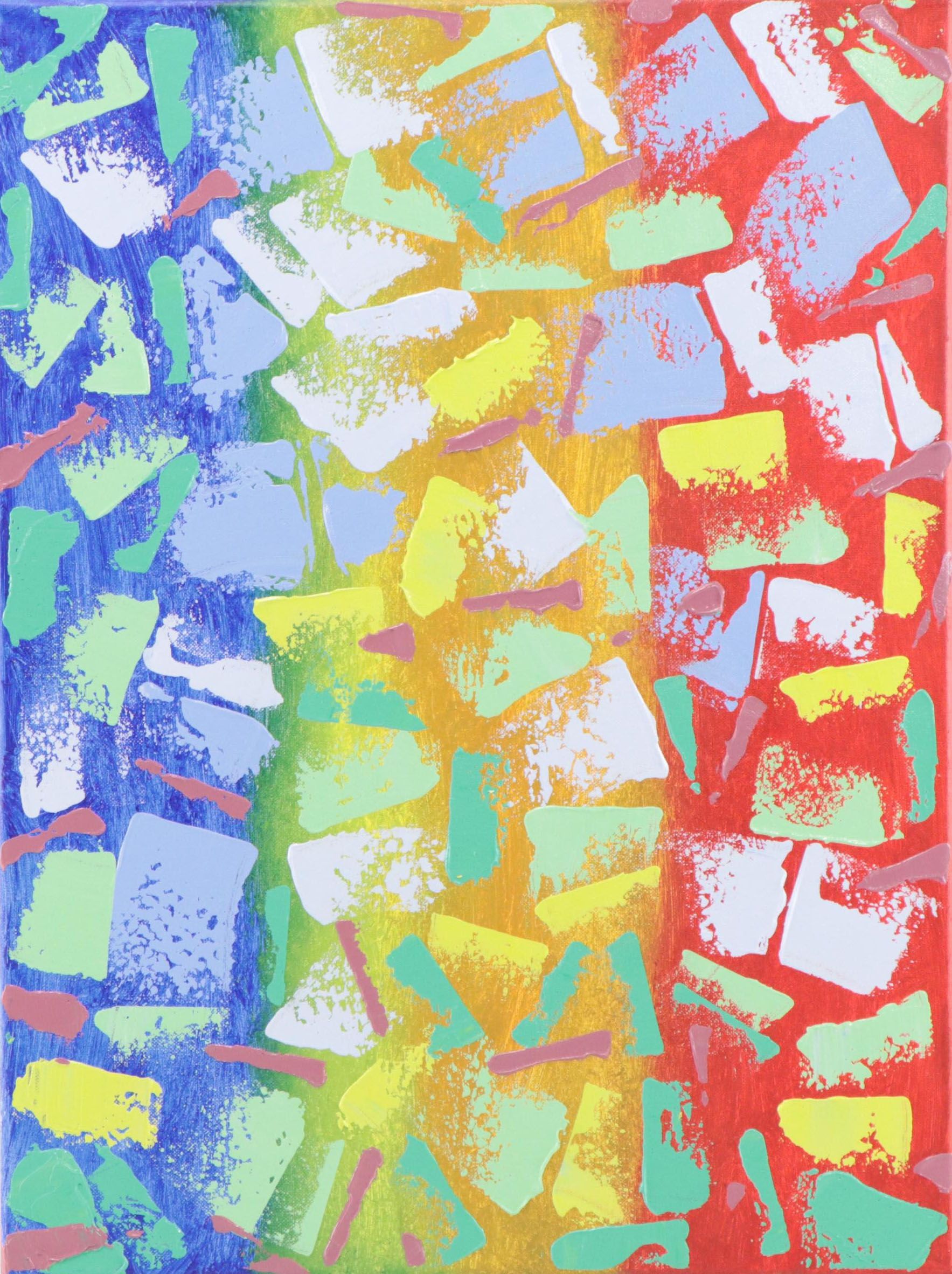 Saul Gefen Acrylic Painting "Harmony," 2023