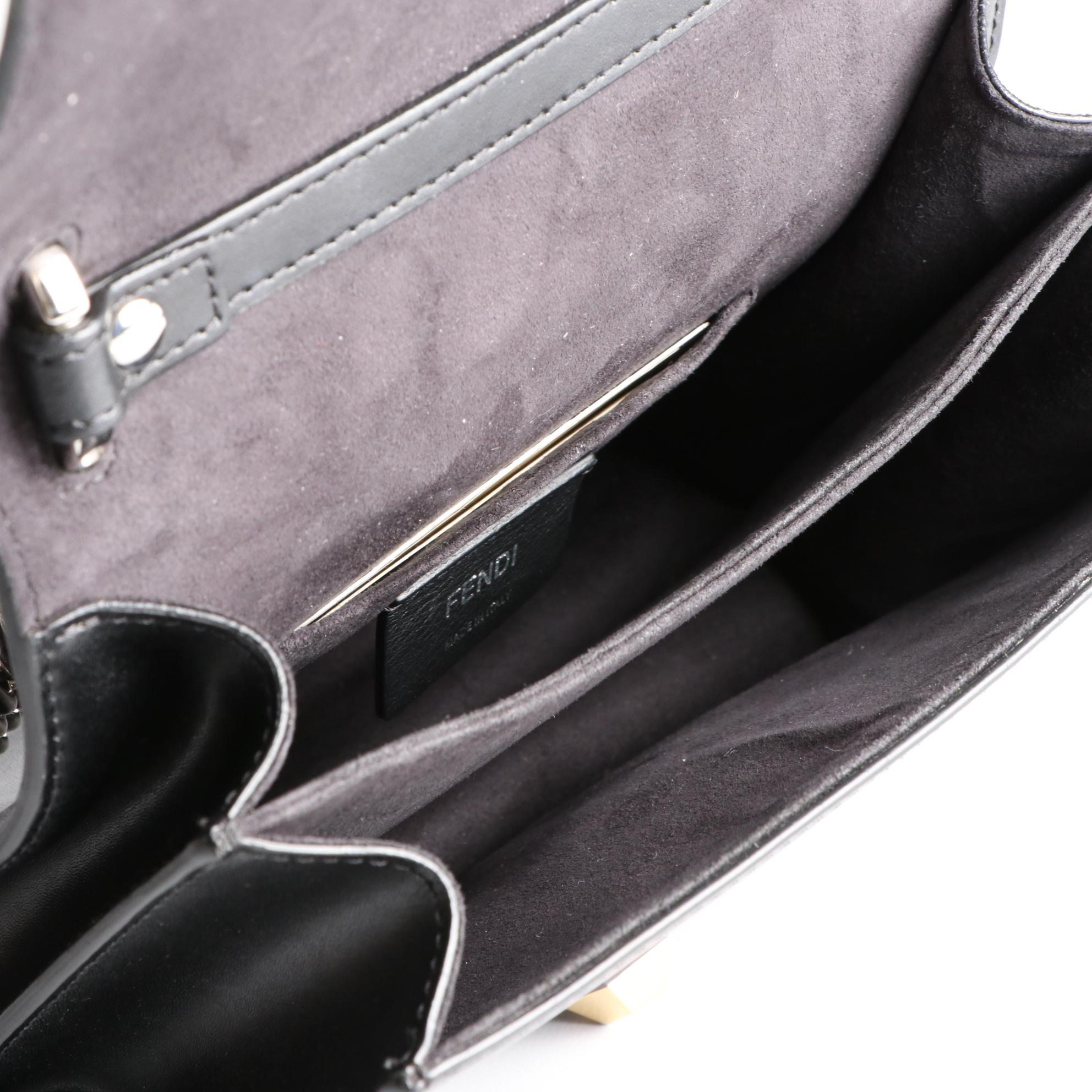 Fendi Kan I Flap Front Bag in Leather