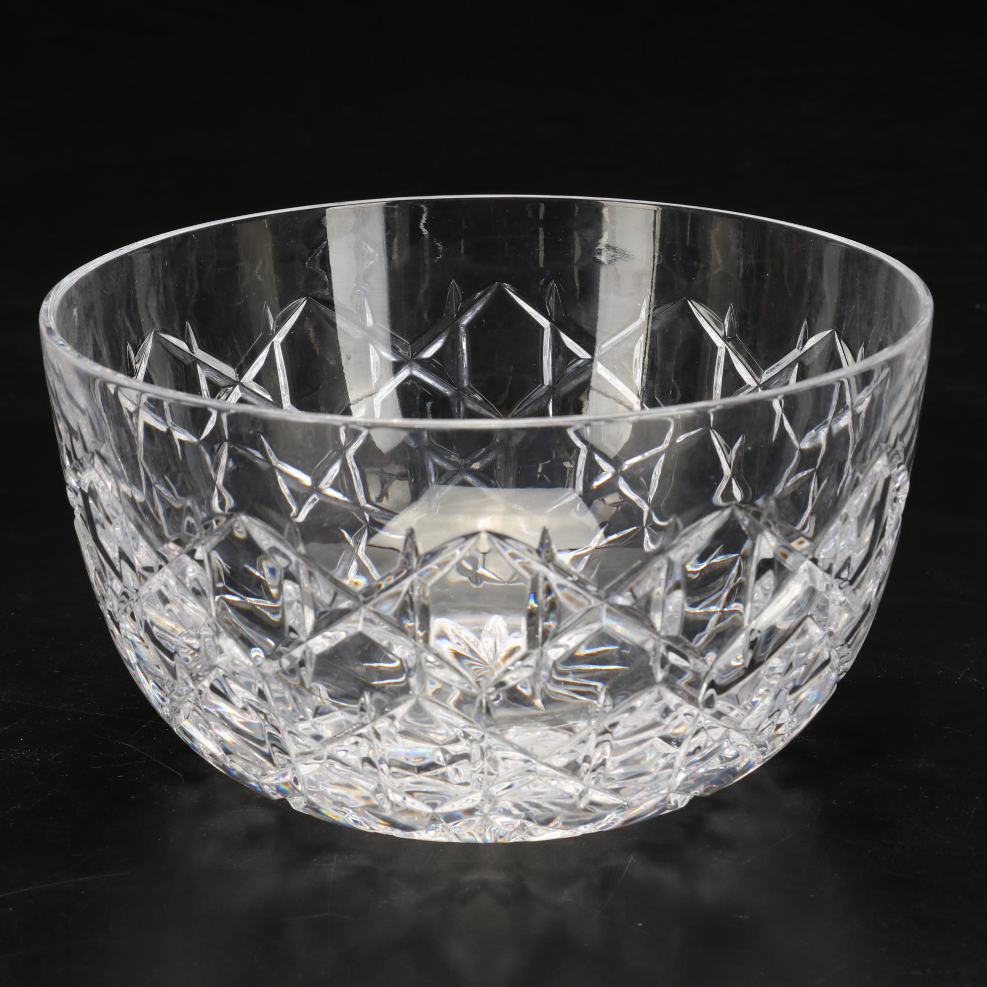 Tiffany & Co. Crystal Candlesticks and Centerpiece Bowl