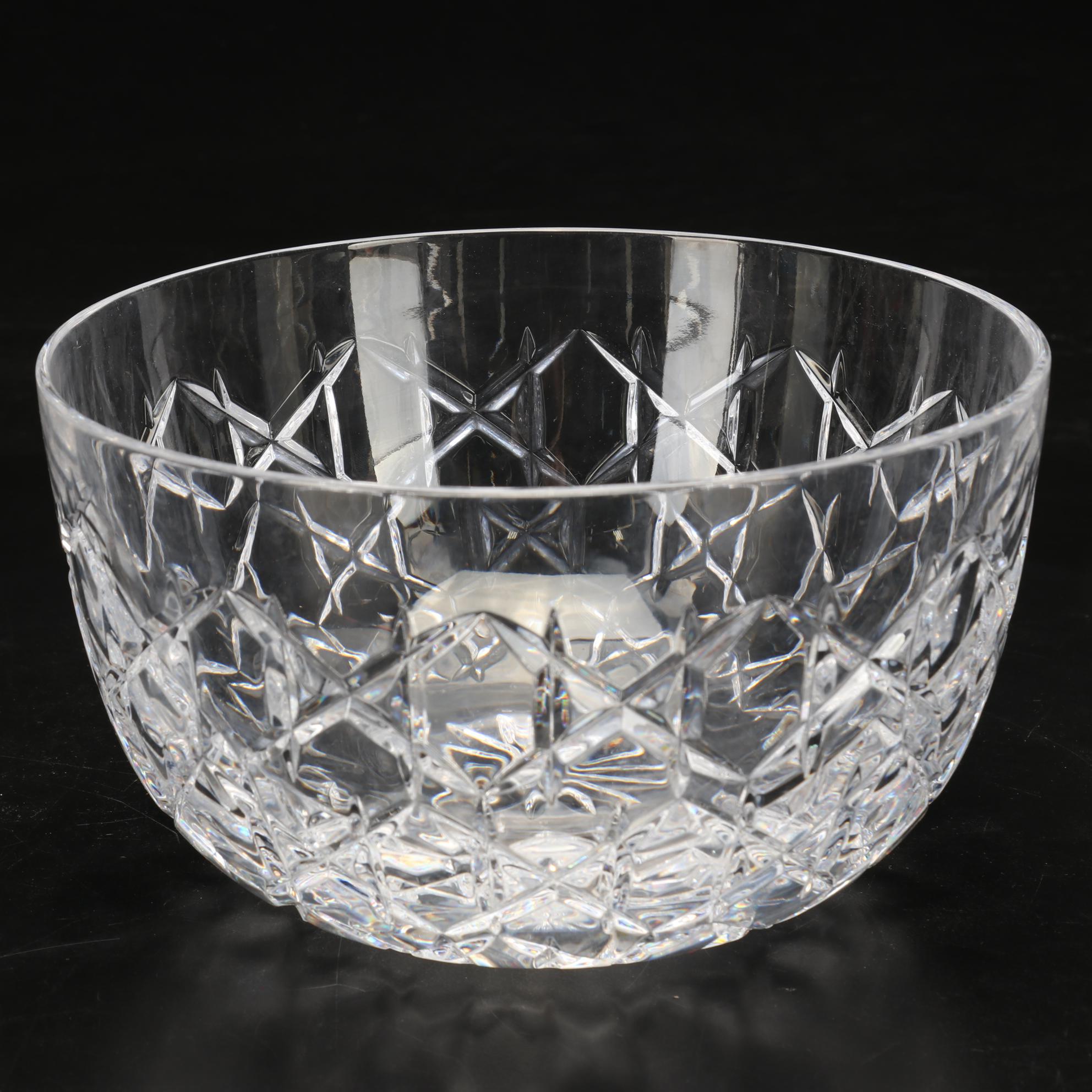 Tiffany & Co. Crystal Candlesticks and Centerpiece Bowl