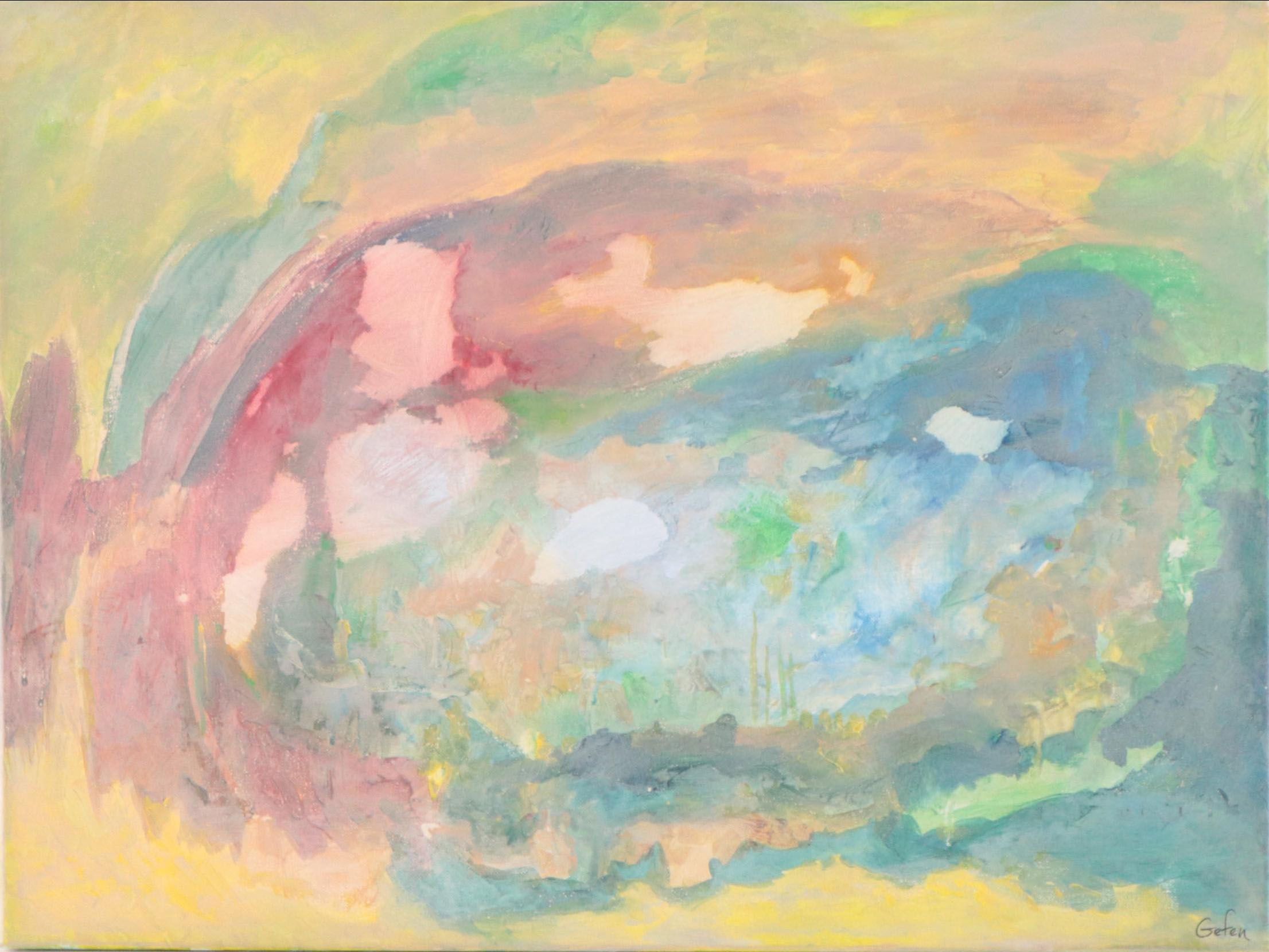 Saul Gefen Acrylic Painting "Dream," 2023