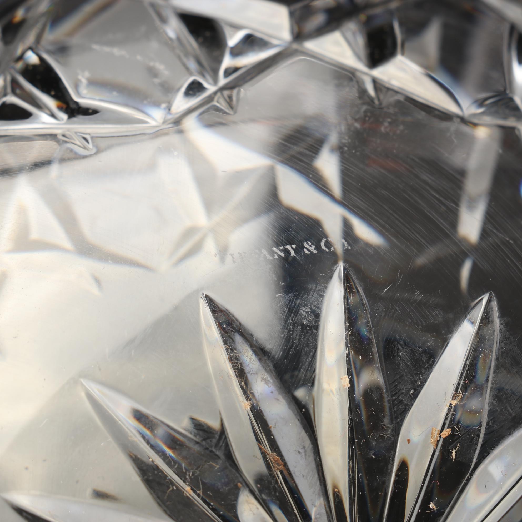 Tiffany & Co. Crystal Candlesticks and Centerpiece Bowl