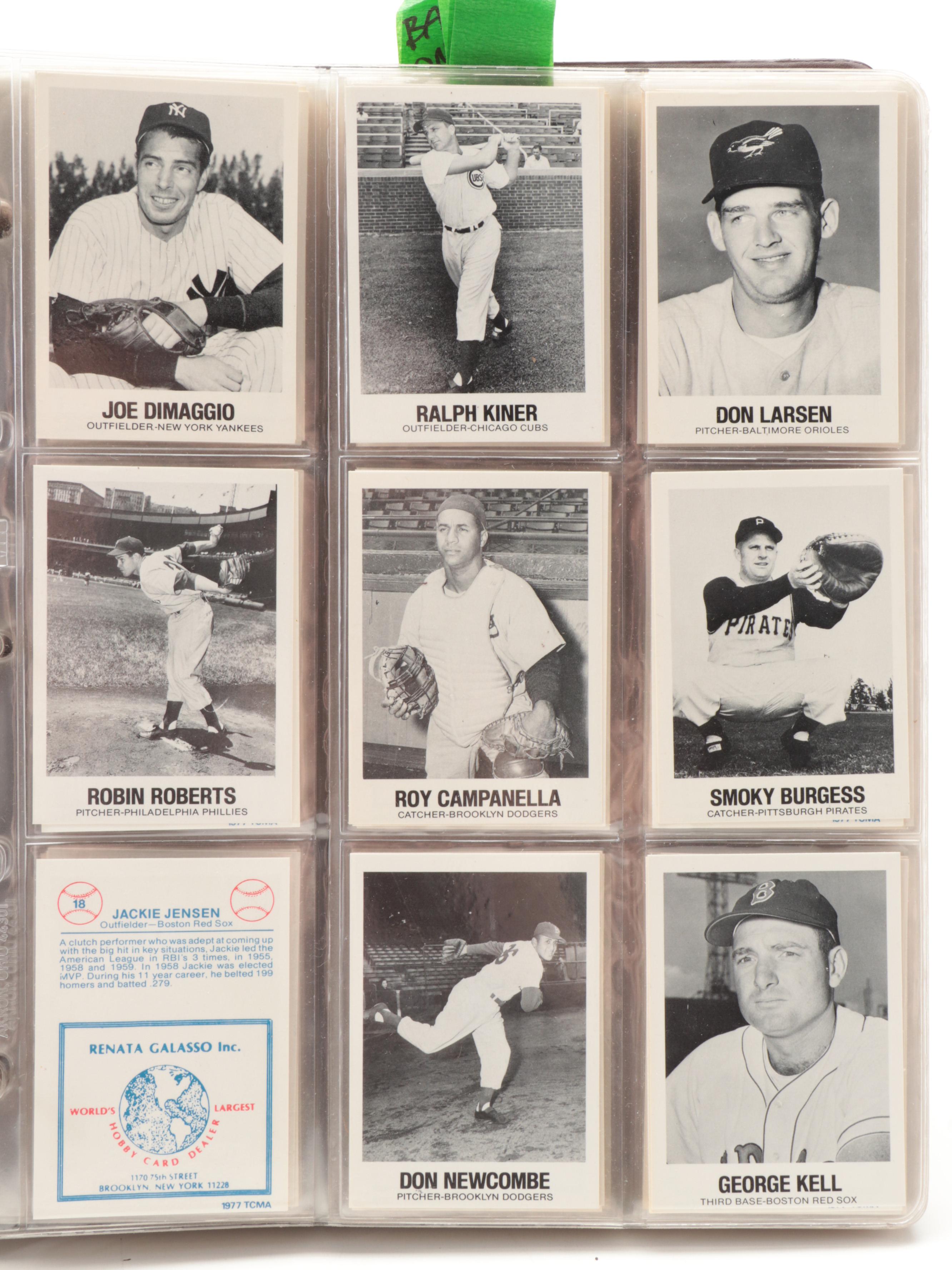 Renata Galasso, Topps Jumbo, More Baseball Cards with Mantle, Ruth, 1970s–1980s