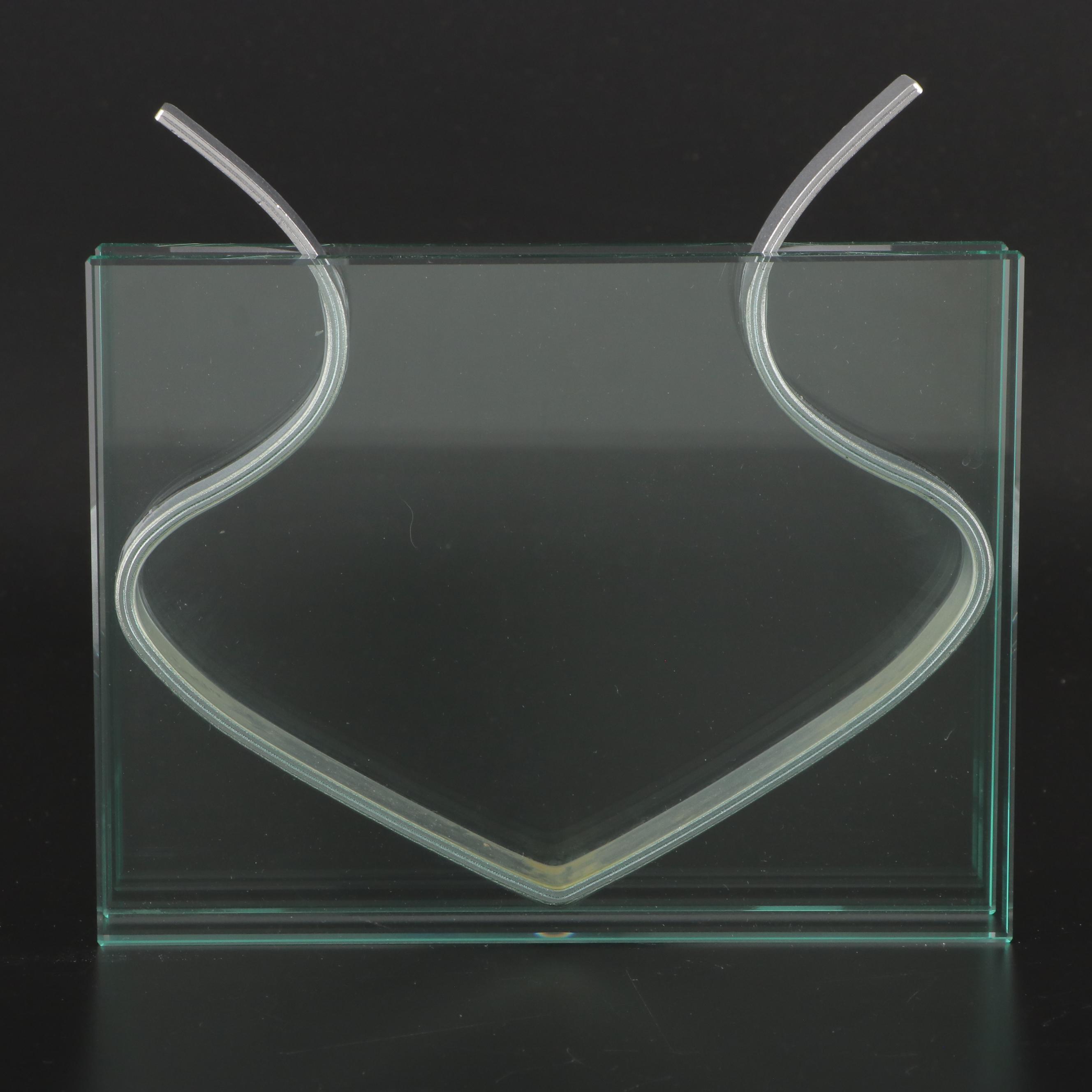 Peter Hewitt for MoMA Glass and Metal Ribbon Vase