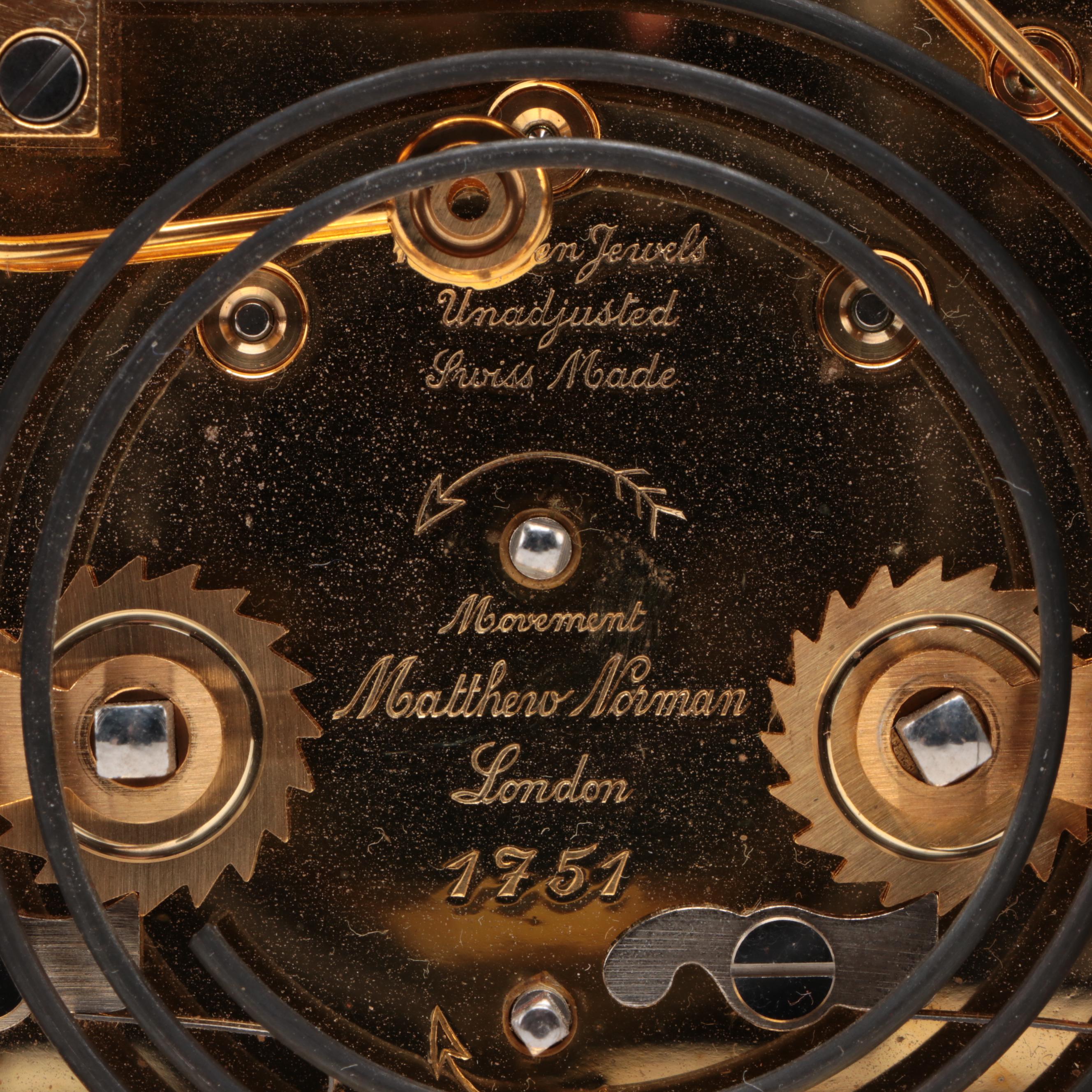 Tiffany & Co. Swiss Made 11 Jewels Brass Carriage Clock