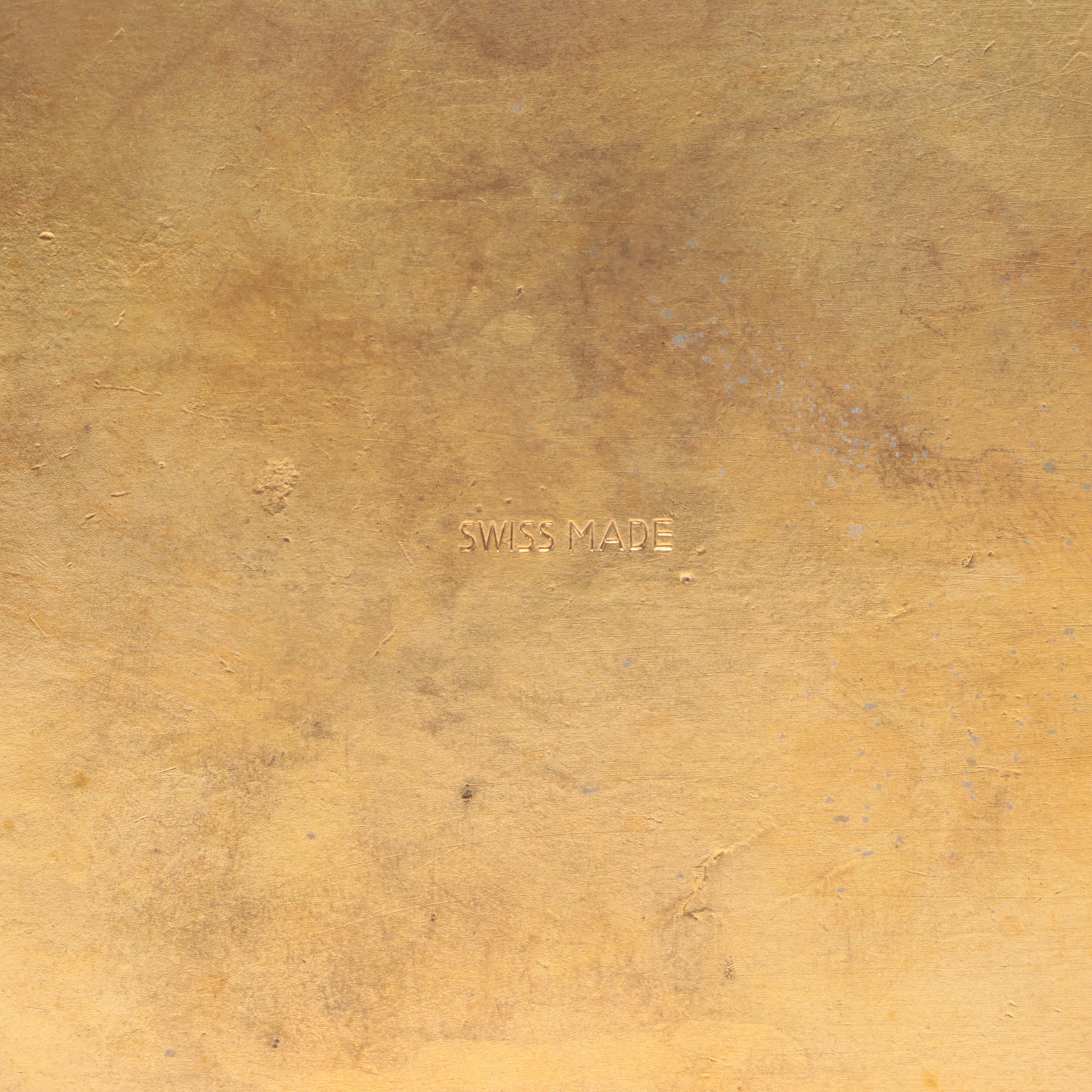 Tiffany & Co. Swiss Made 11 Jewels Brass Carriage Clock