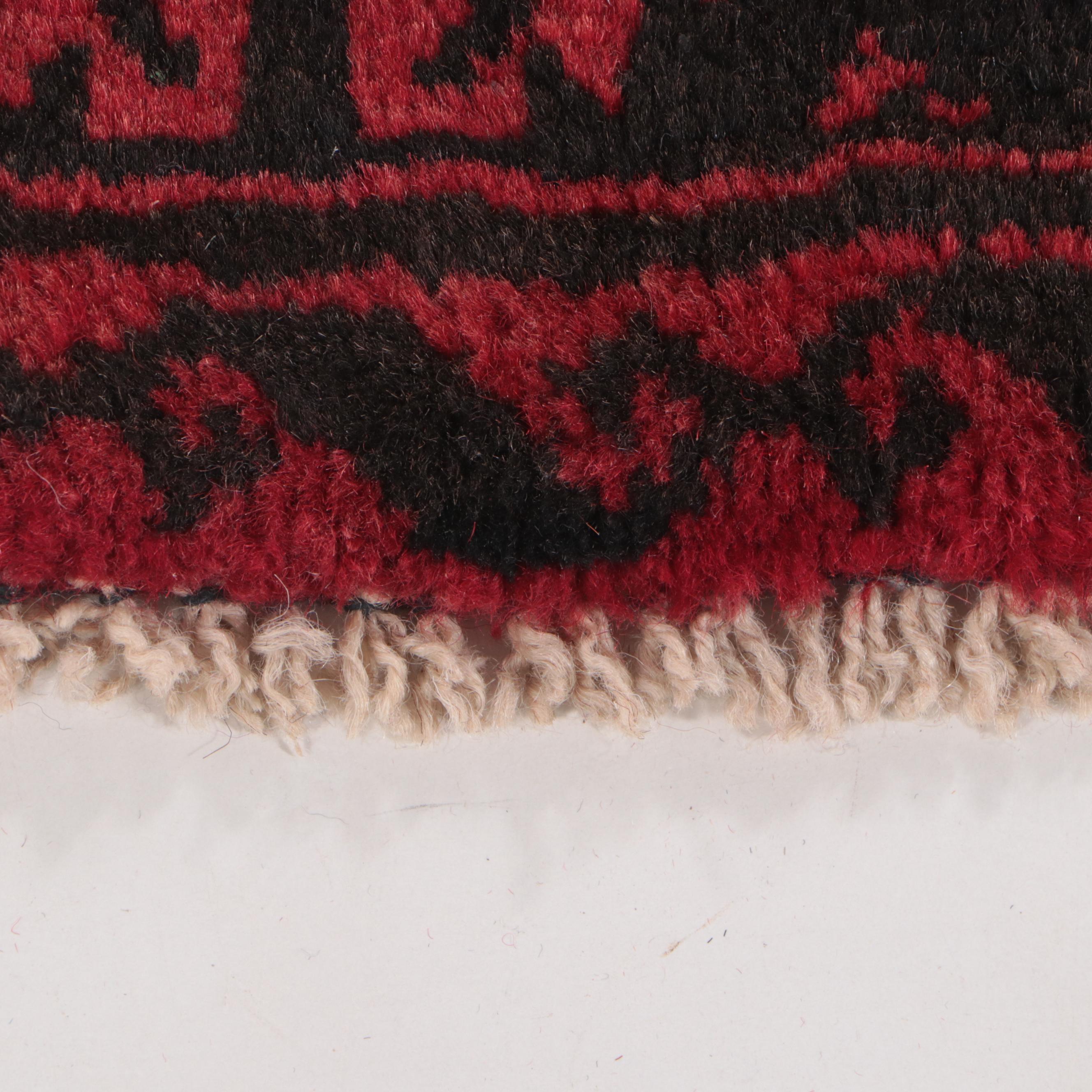 3'10 x 6'9 Hand-Knotted Afghan Baluch Area Rug